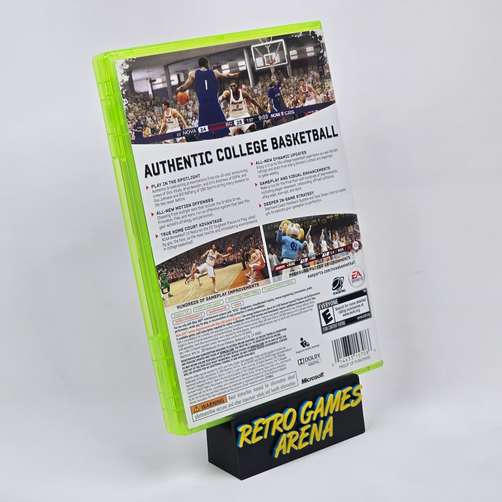 💿 REFURBISHED NCAA Basketball 10 (Xbox 360) CIB COMPLETE 💿 - Thumbnail 4