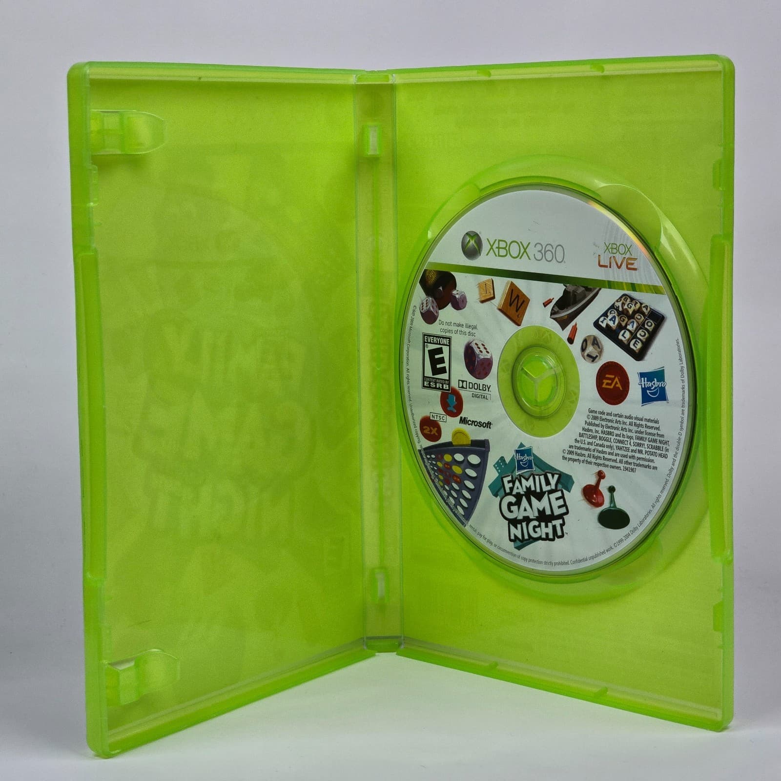 Hasbro Family Game Night (Xbox 360) Case & Disc - Thumbnail 2