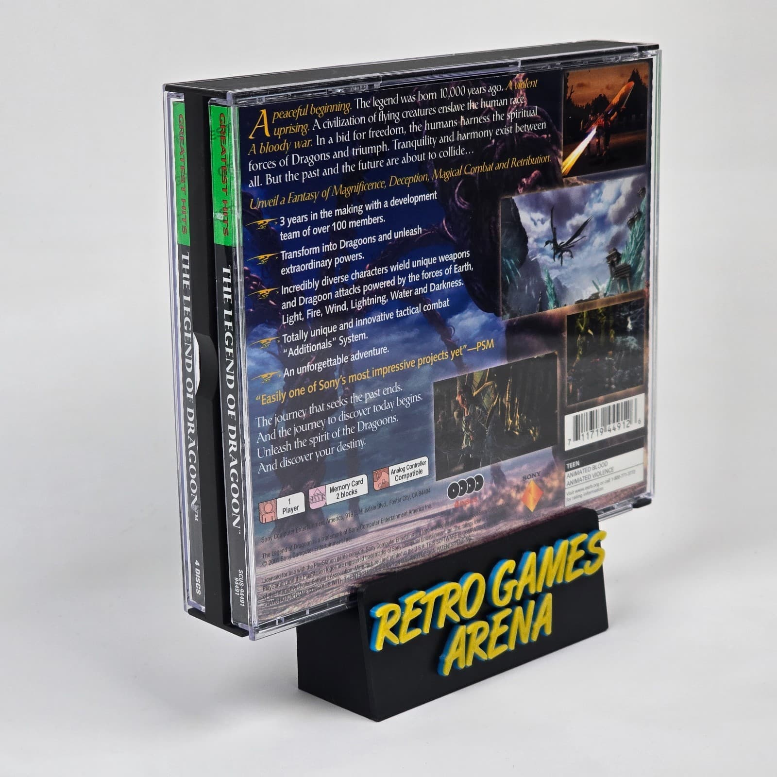 💿REFURBISHED The Legend of Dragoon (PlayStation 1 PS1) GH CIB COMPLETE💿 - Thumbnail 6