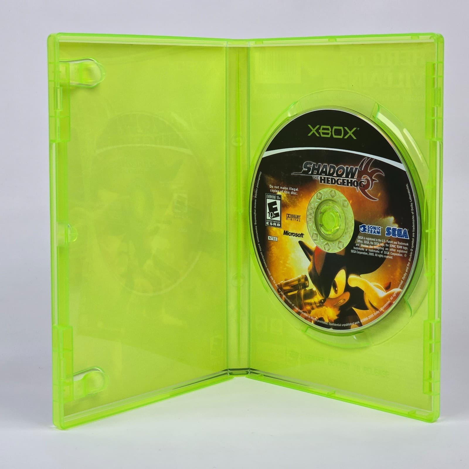 Shadow the Hedgehog (Original Xbox) Case & Disc (Back Art Tear) - Thumbnail 2