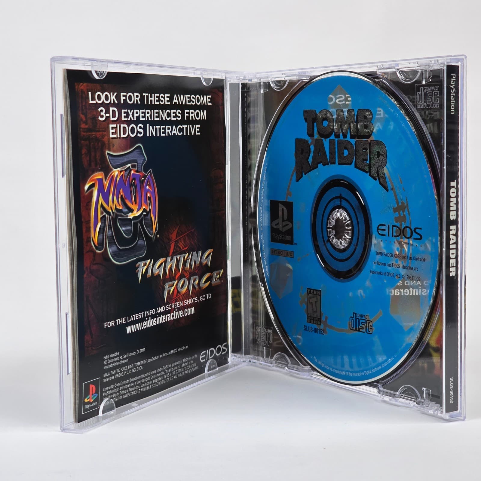 Tomb Raider (PlayStation 1 PS1) Black Label CIB COMPLETE - Thumbnail 2