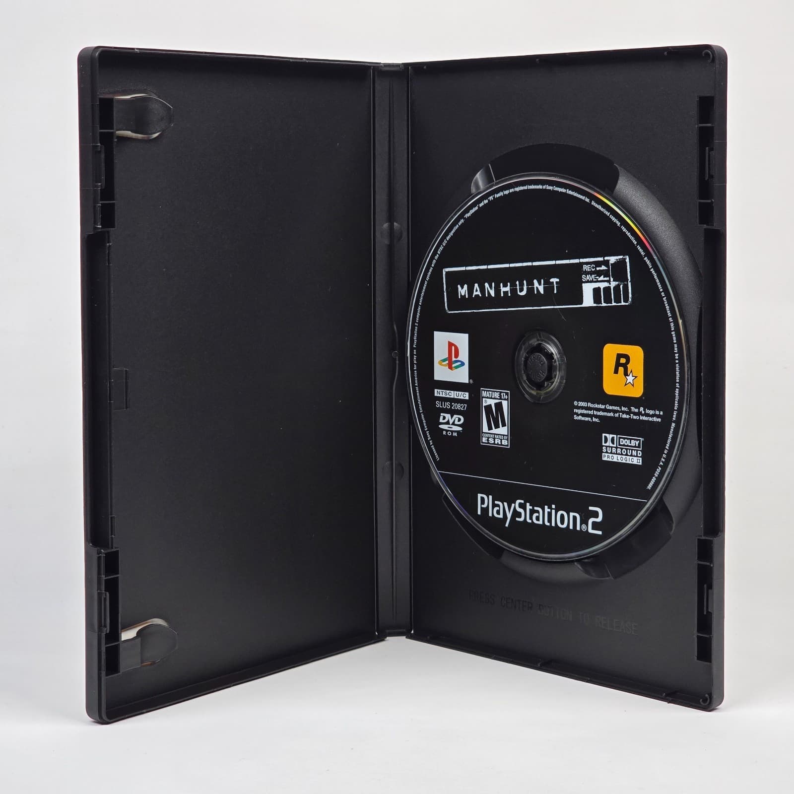 Manhunt (PlayStation 2 PS2) Case & Disc - Thumbnail 2