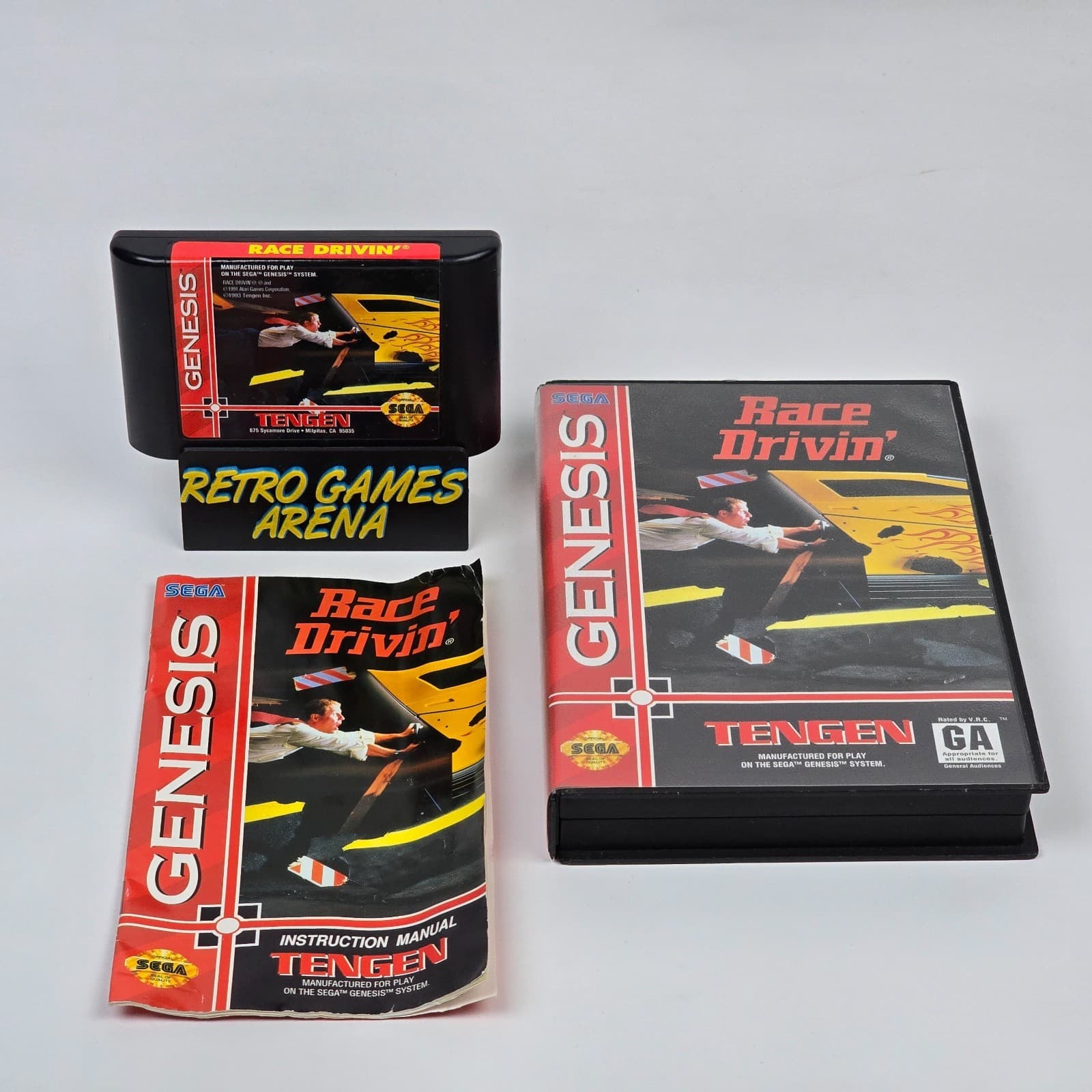 Race Drivin (Sega Genesis) CIB COMPLETE