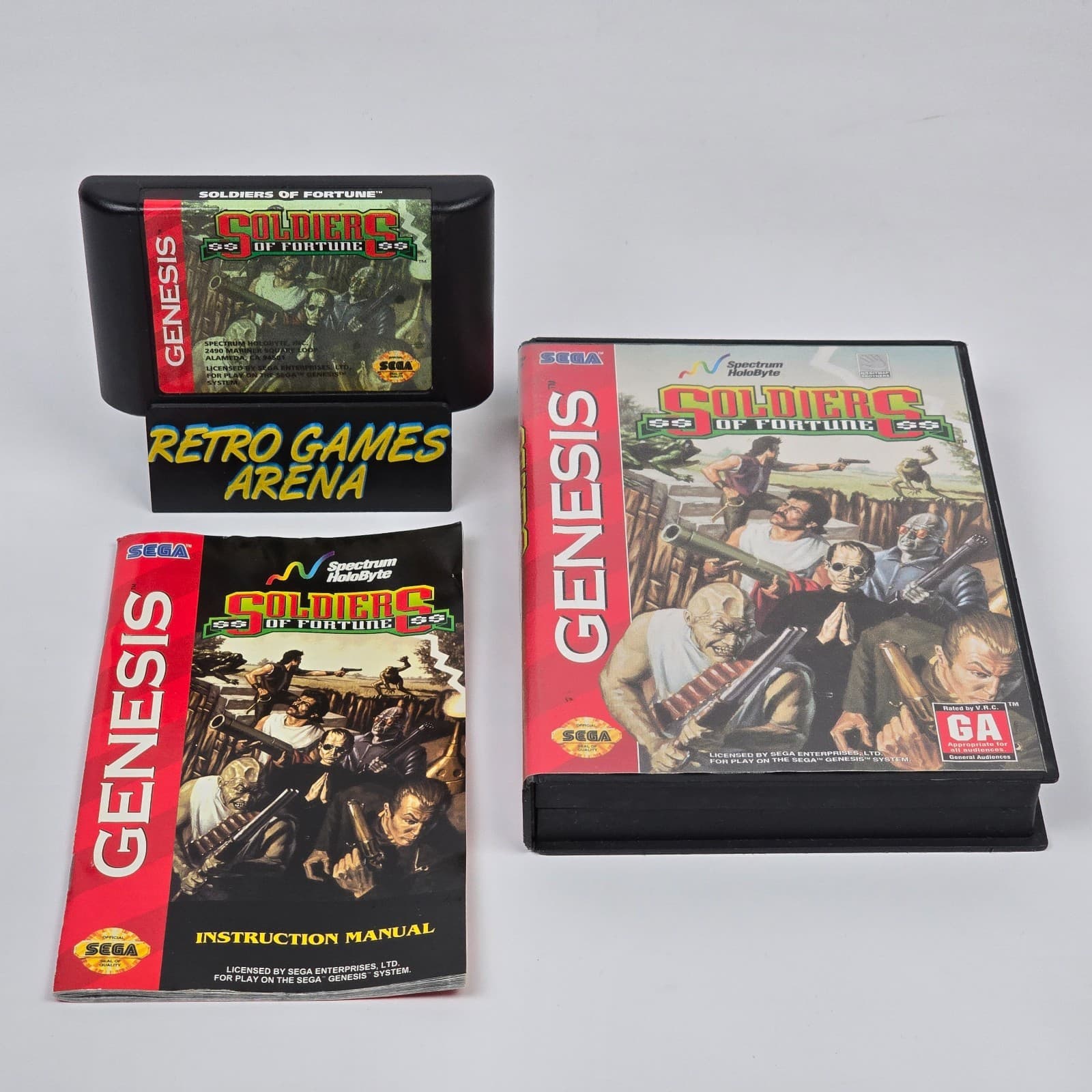 Soldiers of Fortune (Sega Genesis) CIB COMPLETE