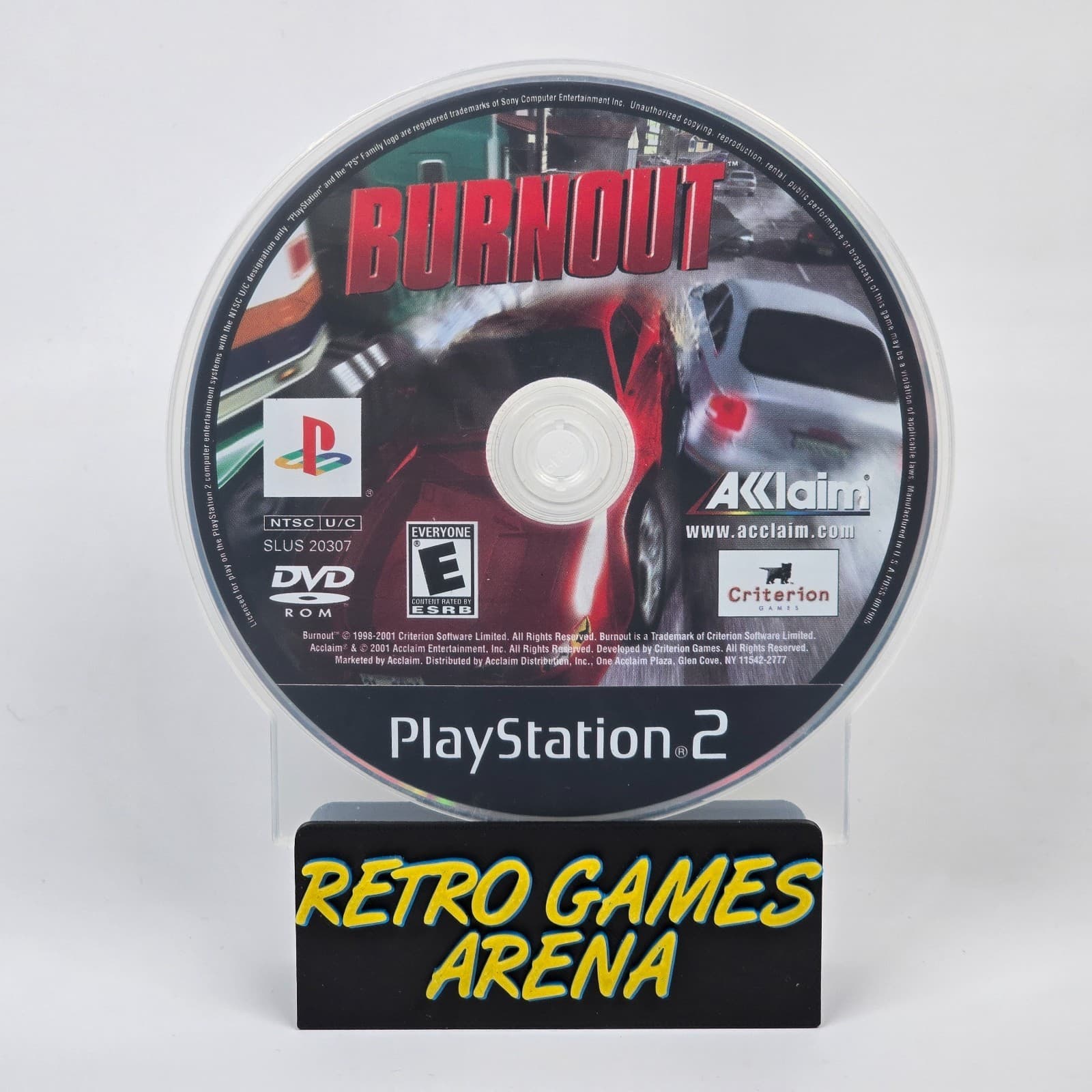 Burnout (PlayStation 2 PS2) Black Label Disc