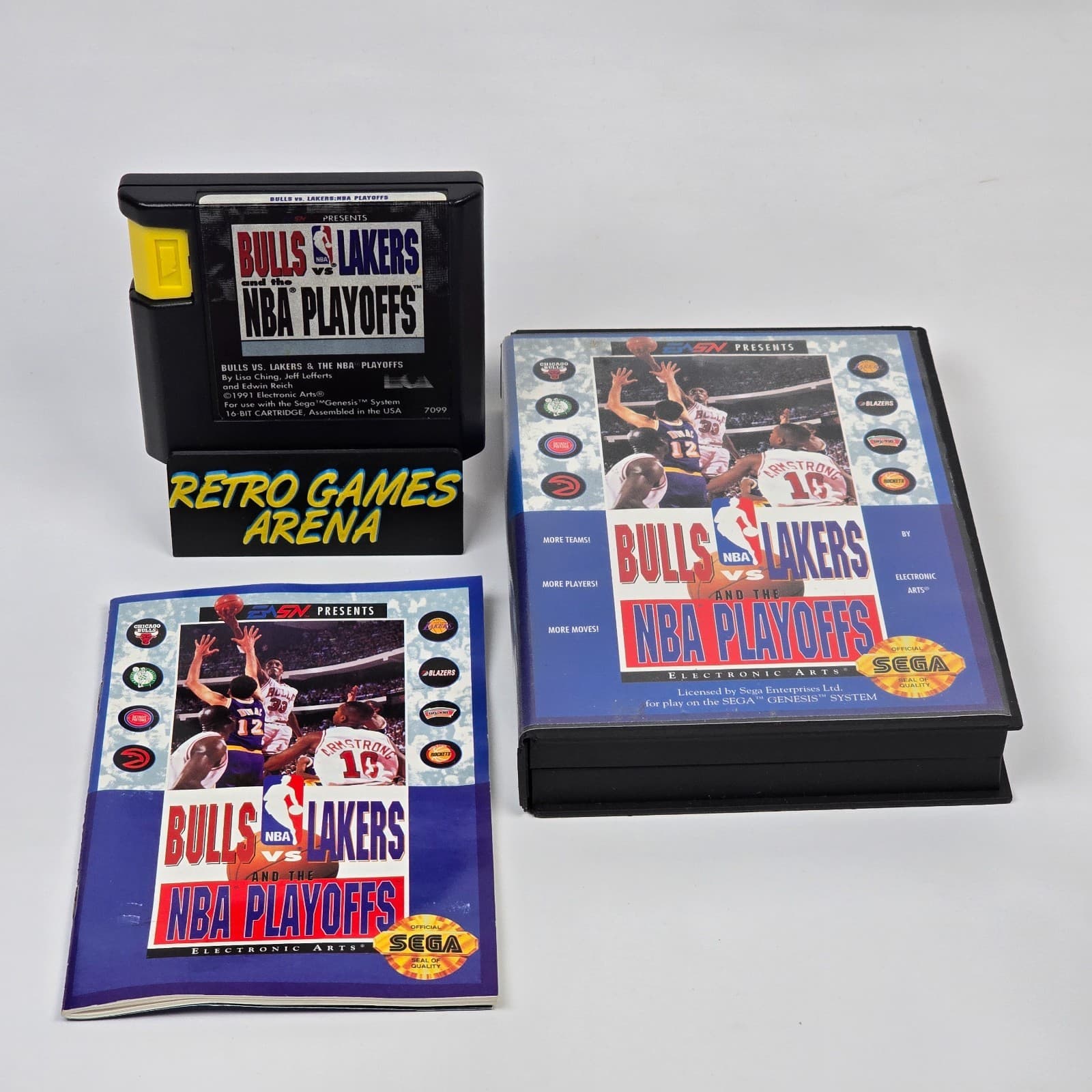 Bulls vs Lakers and the NBA Playoffs (Sega Genesis) CIB COMPLETE