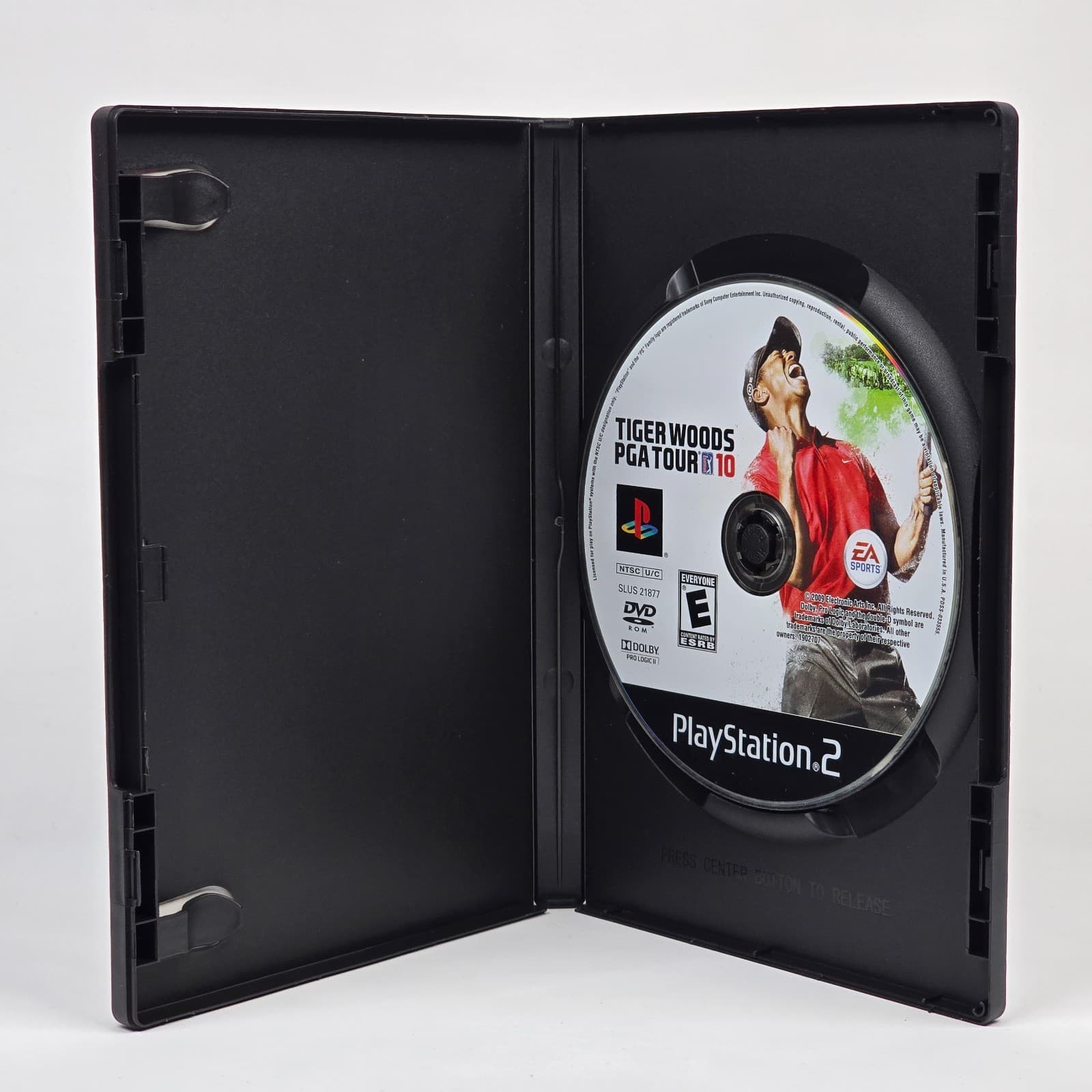 Tiger Woods PGA Tour 10 (PlayStation 2 PS2) Case & Disc - Thumbnail 2