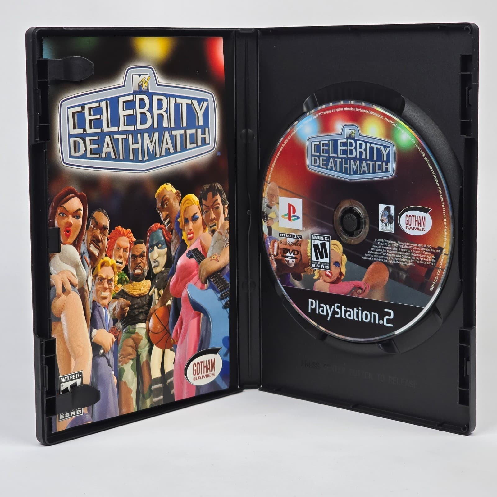 MTV Celebrity Deathmatch (PlayStation 2 PS2) CIB COMPLETE - Thumbnail 2