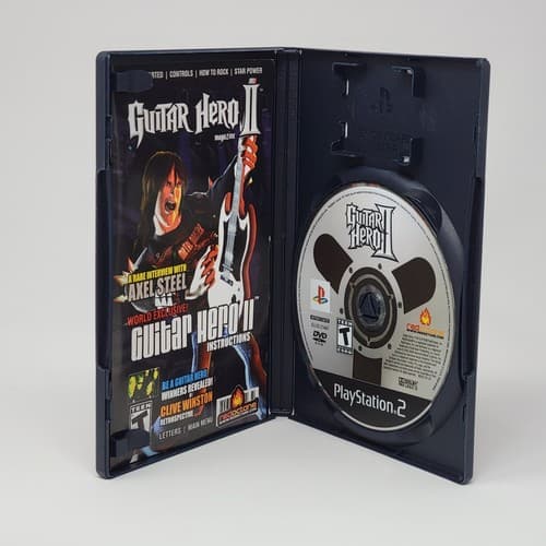 Guitar Hero II (PlayStation 2 PS2) Black Label CIB COMPLETE & TESTED - Thumbnail 2