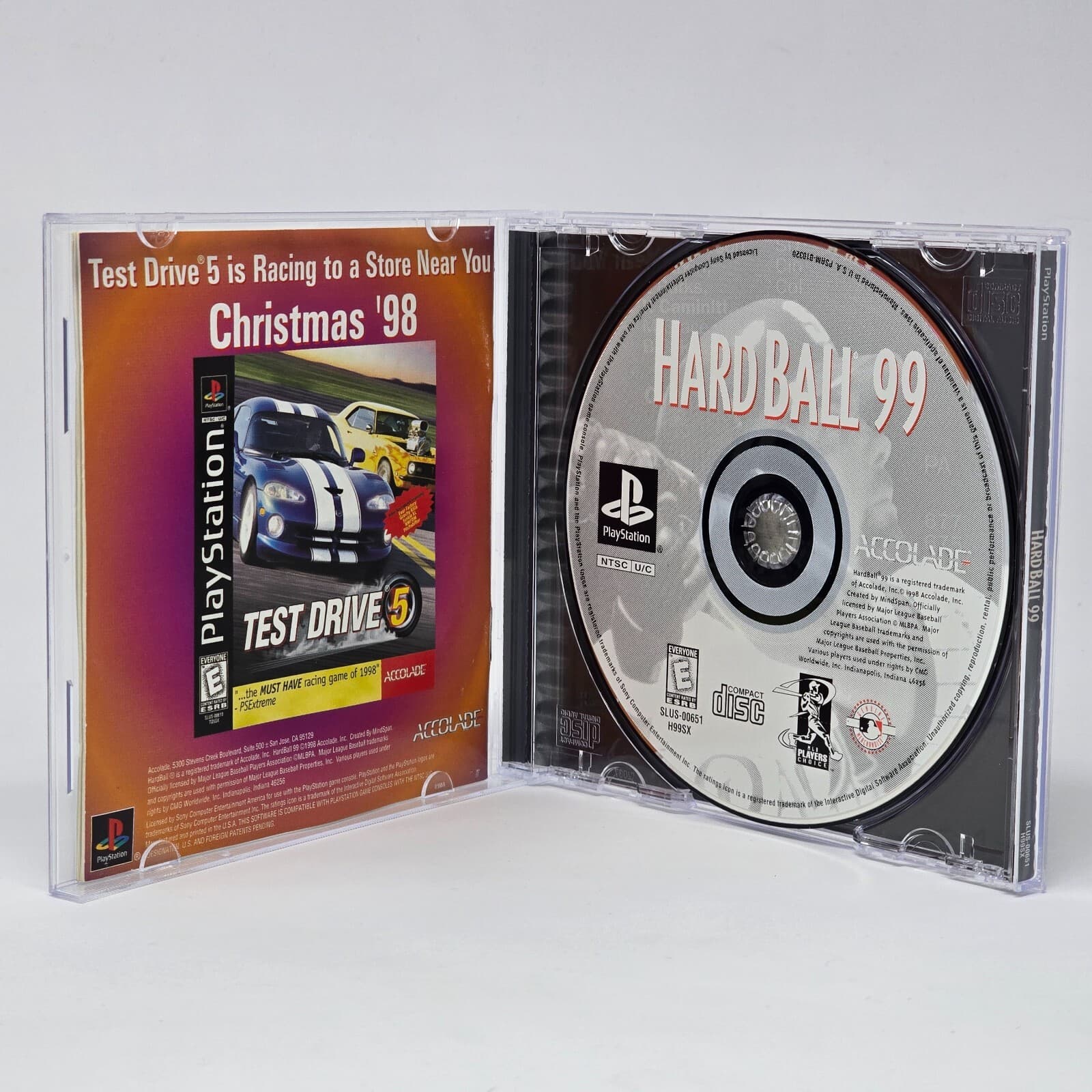HardBall Hard Ball 99 (PlayStation 1 PS1) CIB COMPLETE & TESTED - Thumbnail 2