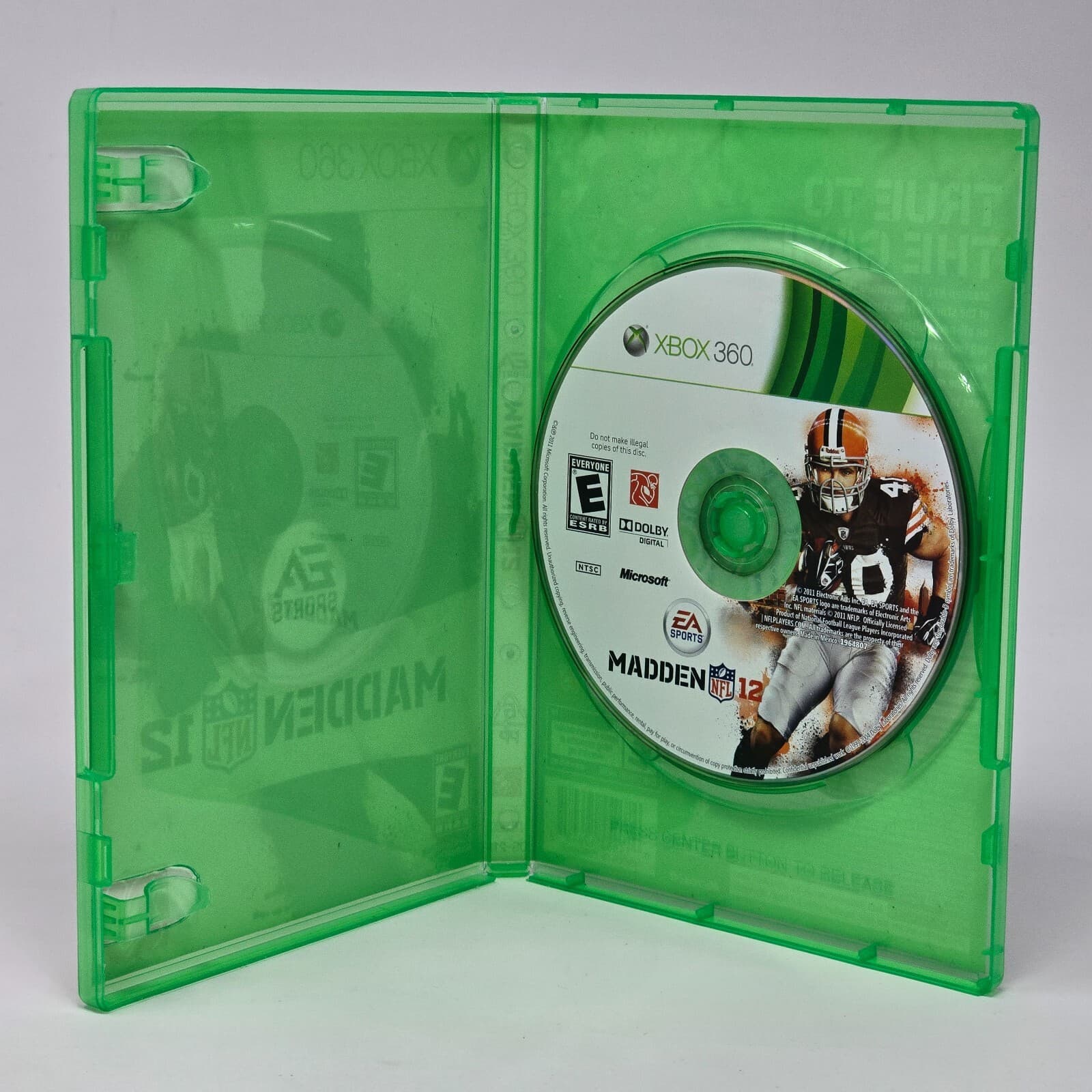 Madden NFL 12 (Xbox 360) Case & Disc TESTED - Thumbnail 2