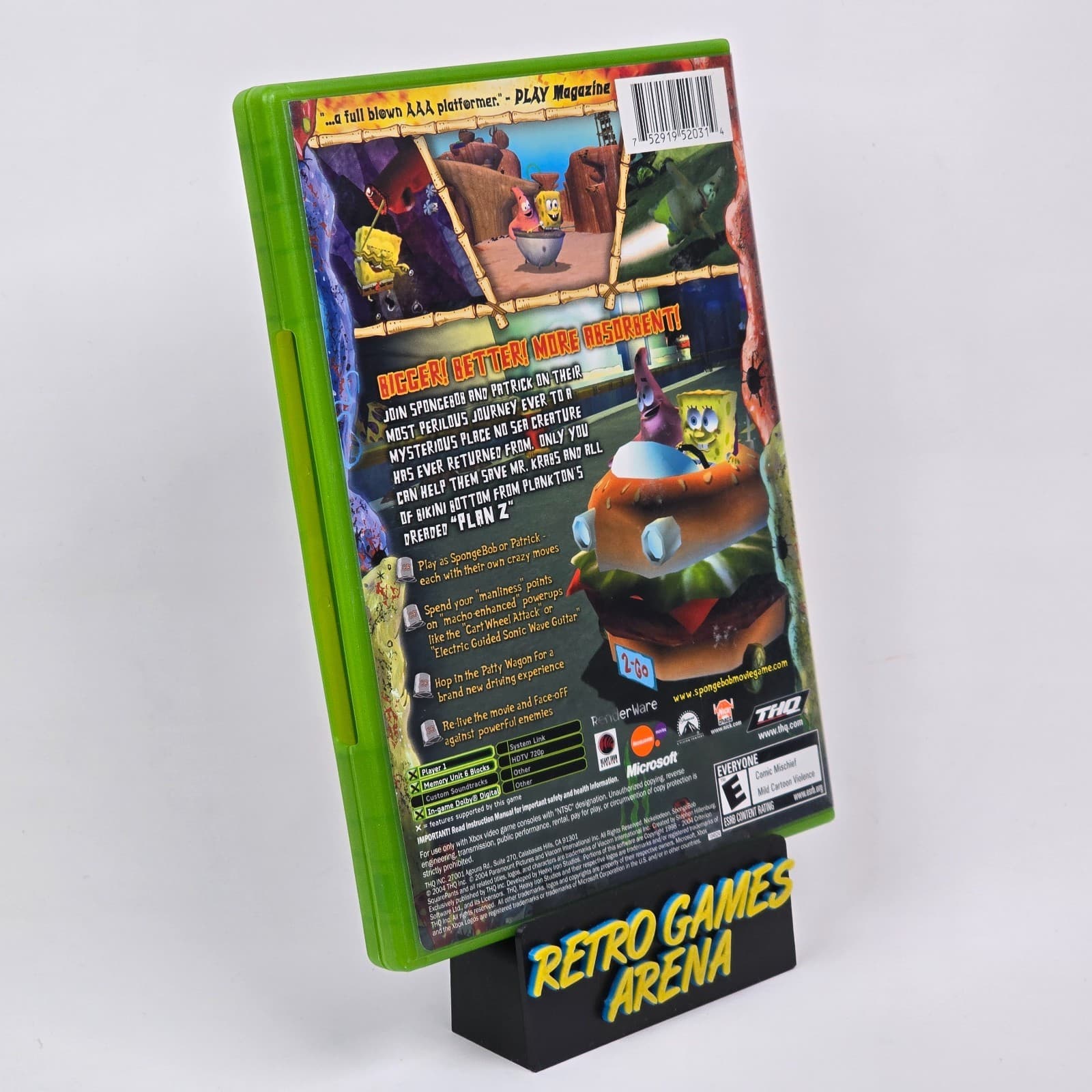 💿REFURBISHED The SpongeBob SquarePants Movie (Original Xbox) BL CIB COMPLETE💿 - Thumbnail 4