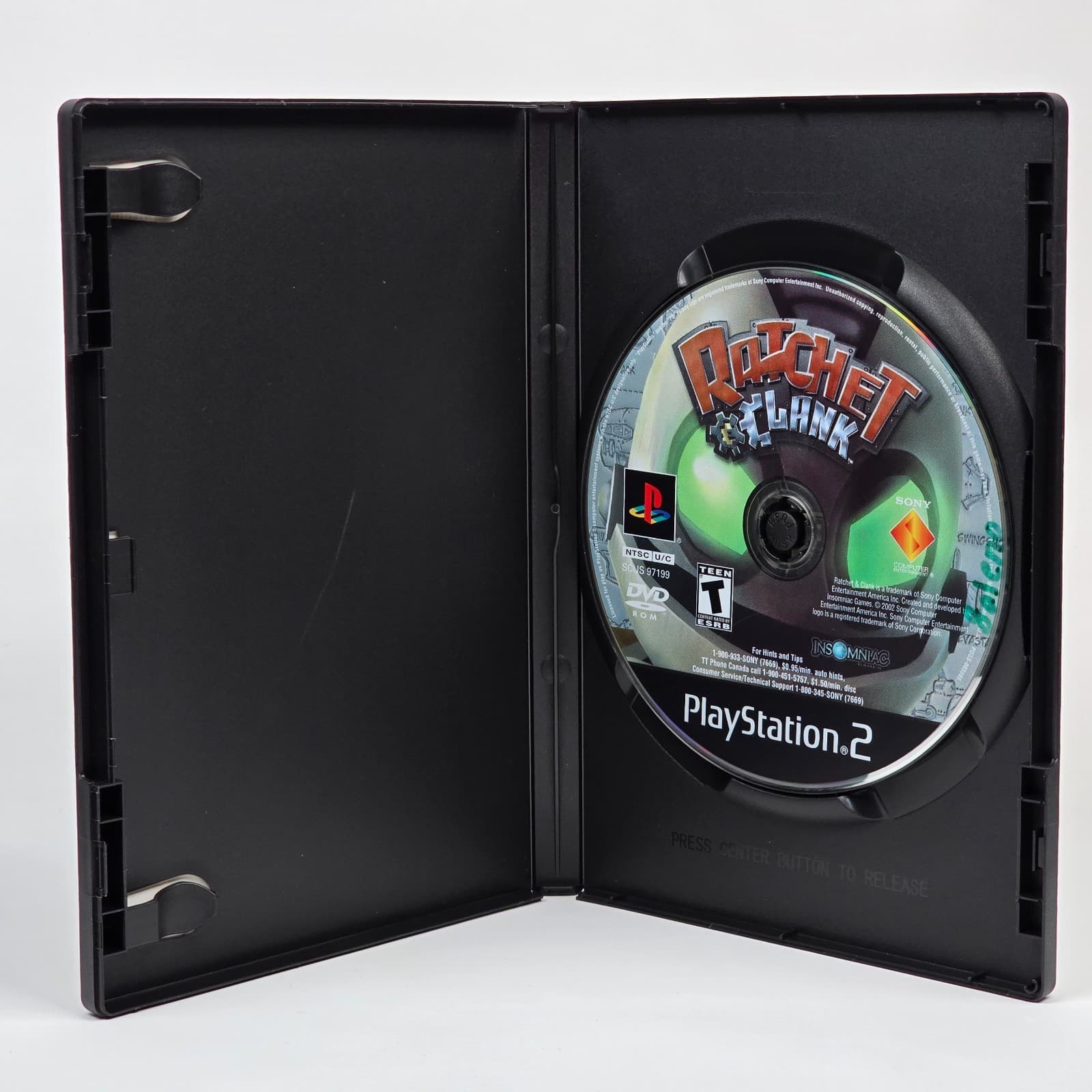 Ratchet & Clank (PlayStation 2 PS2) Case & Disc - Thumbnail 2