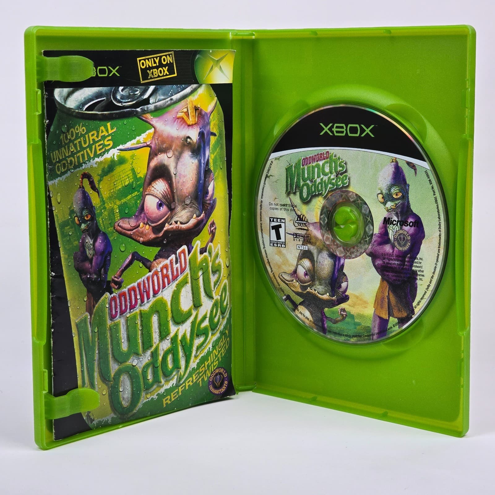 Oddworld: Munch's Oddysee (Original Xbox) Black Label CIB COMPLETE - Thumbnail 2