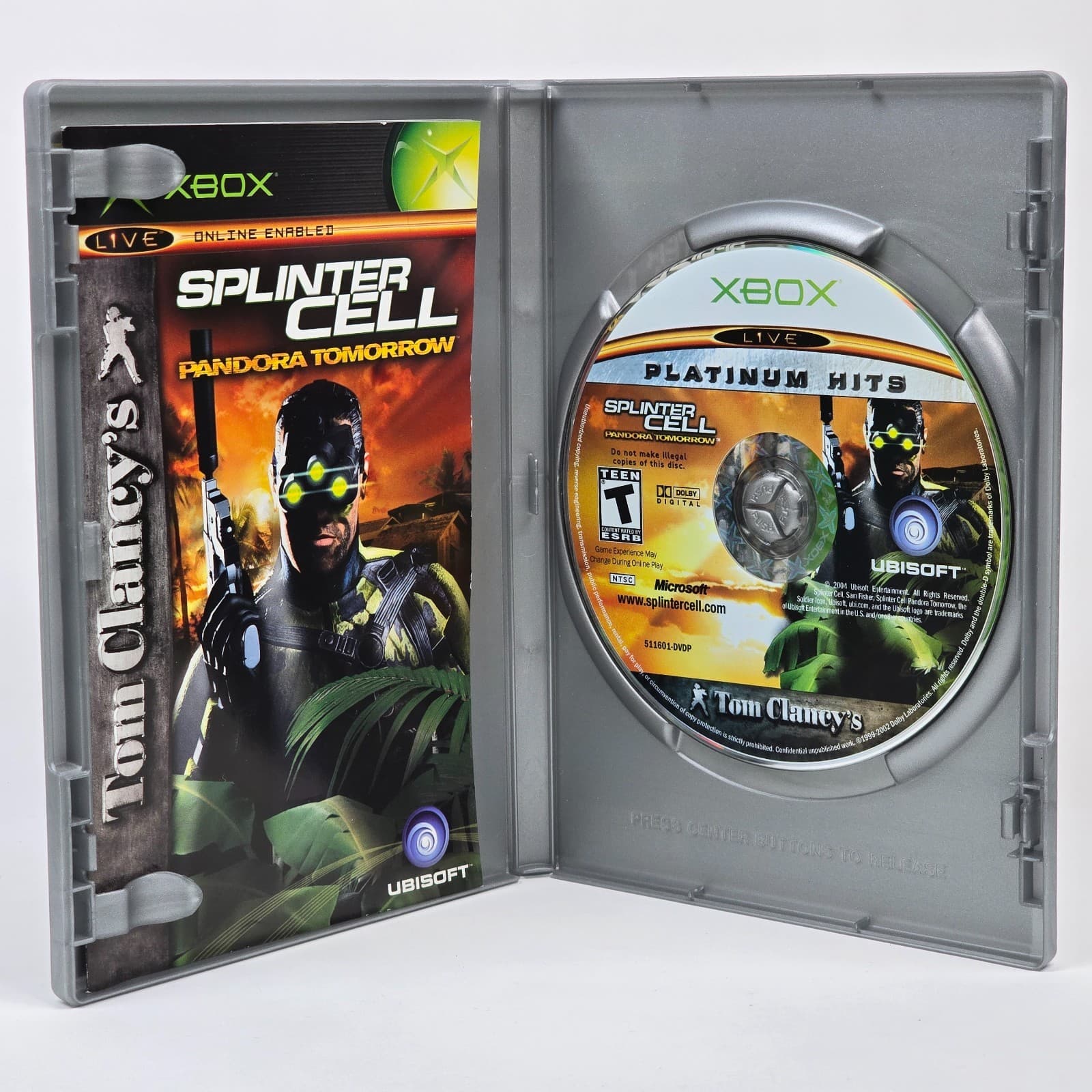 Splinter Cell: Pandora Tomorrow (Original Xbox) Platinum Hits CIB COMPLETE - Thumbnail 2