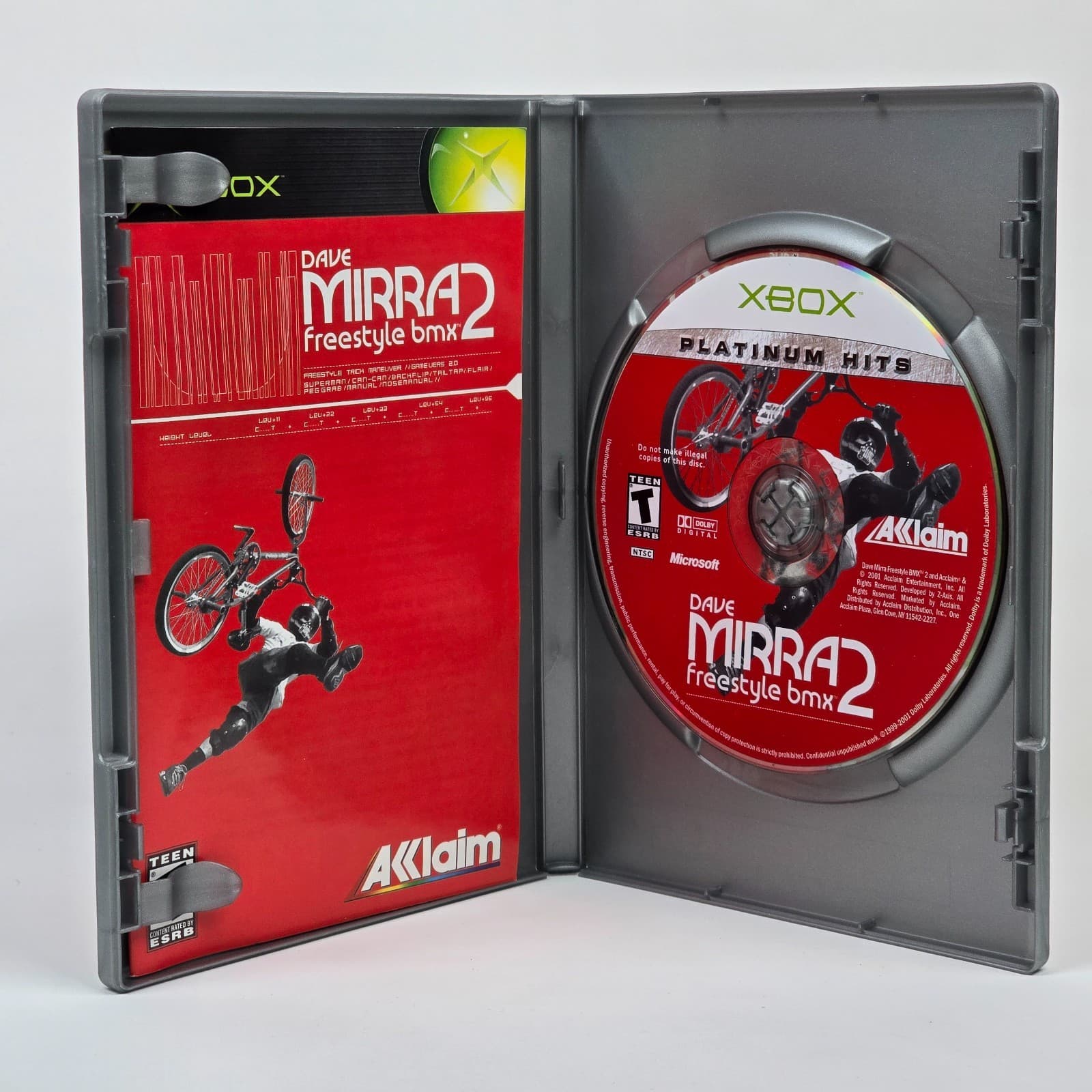 Dave Mirra Freestyle BMX 2 (Original Xbox) Platinum Hits CIB COMPLETE - Thumbnail 2