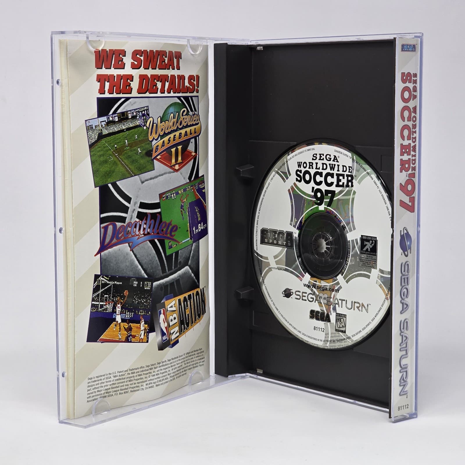 Sega Worldwide Soccer 97 (Sega Saturn) CIB & TESTED (BRAND NEW JEWEL CASE) - Thumbnail 2