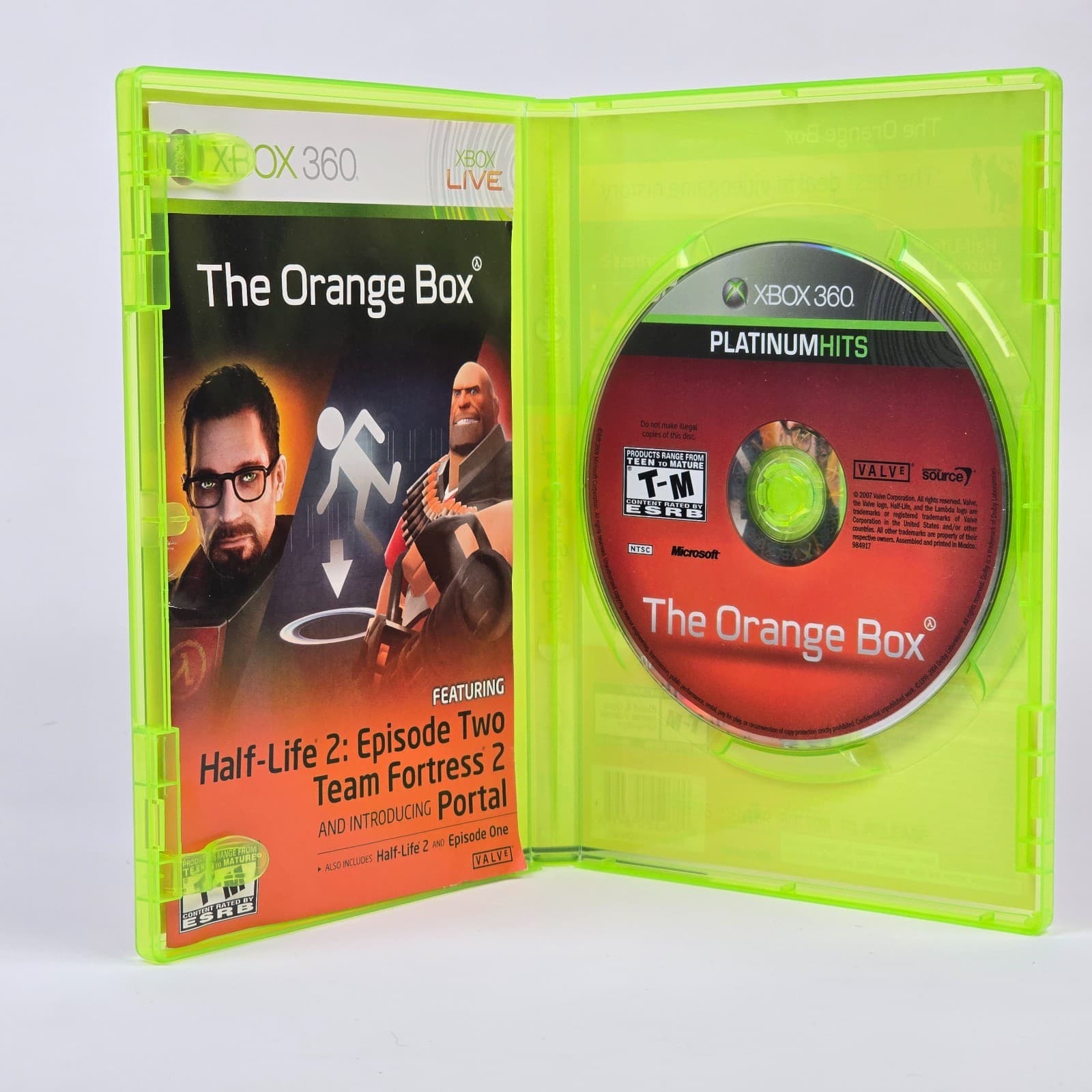 The Orange Box (Xbox 360) Platinum Hits CIB COMPLETE - Thumbnail 2