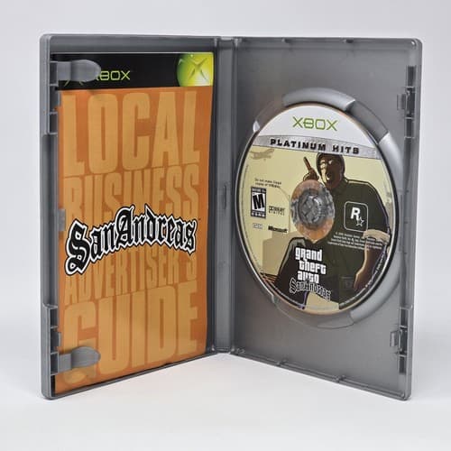 Grand Theft Auto San Andreas (Original Xbox) Platinum Hits CIB COMPLETE & TESTED - Thumbnail 2