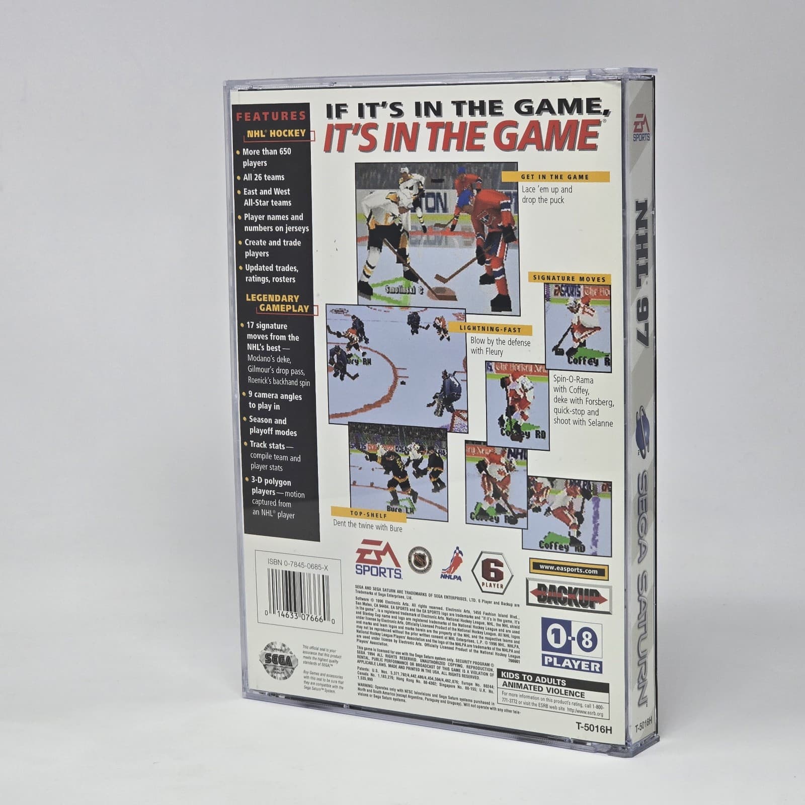 NHL 97 Hockey (Sega Saturn) CIB COMPLETE & TESTED (BRAND NEW JEWEL CASE) - Thumbnail 3