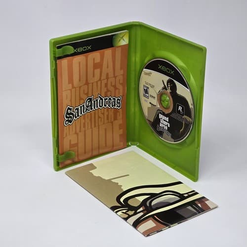 Grand Theft Auto: San Andreas (Original Xbox) Black Label CIB w/ MAP & TESTED - Thumbnail 2