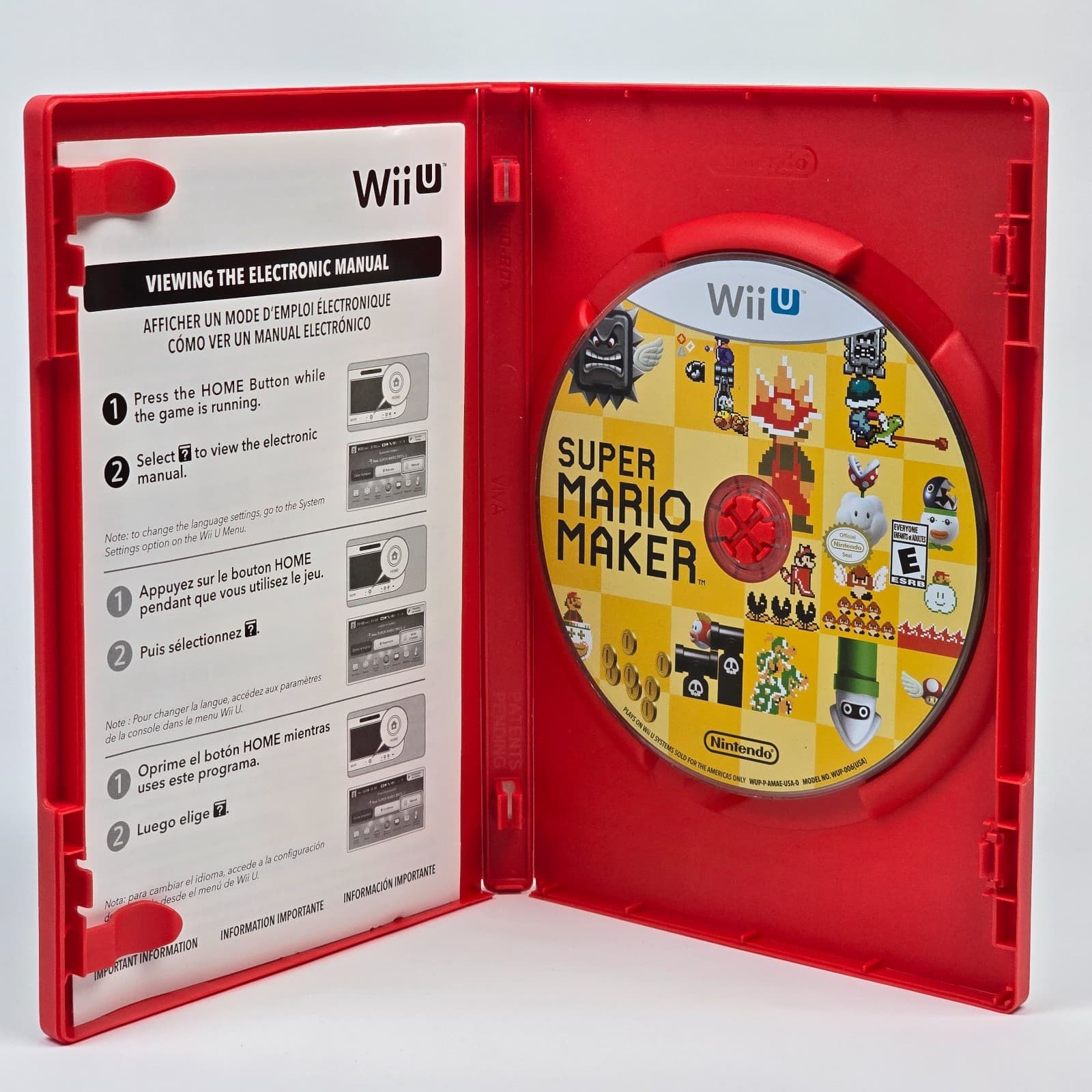 Super Mario Maker (Wii U) CIB COMPLETE with Box & Art Book - Thumbnail 3