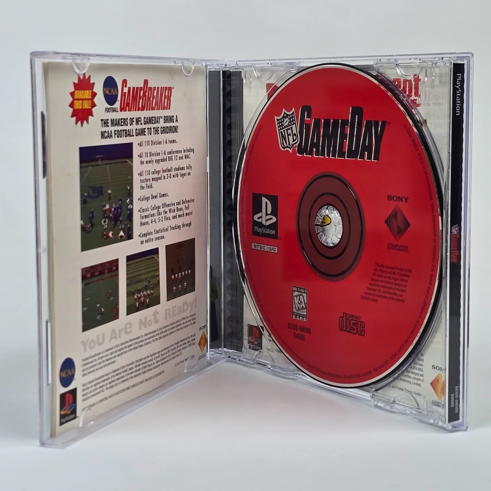 NFL GameDay (PlayStation 1 PS1) Black Label CIB COMPLETE - Thumbnail 2