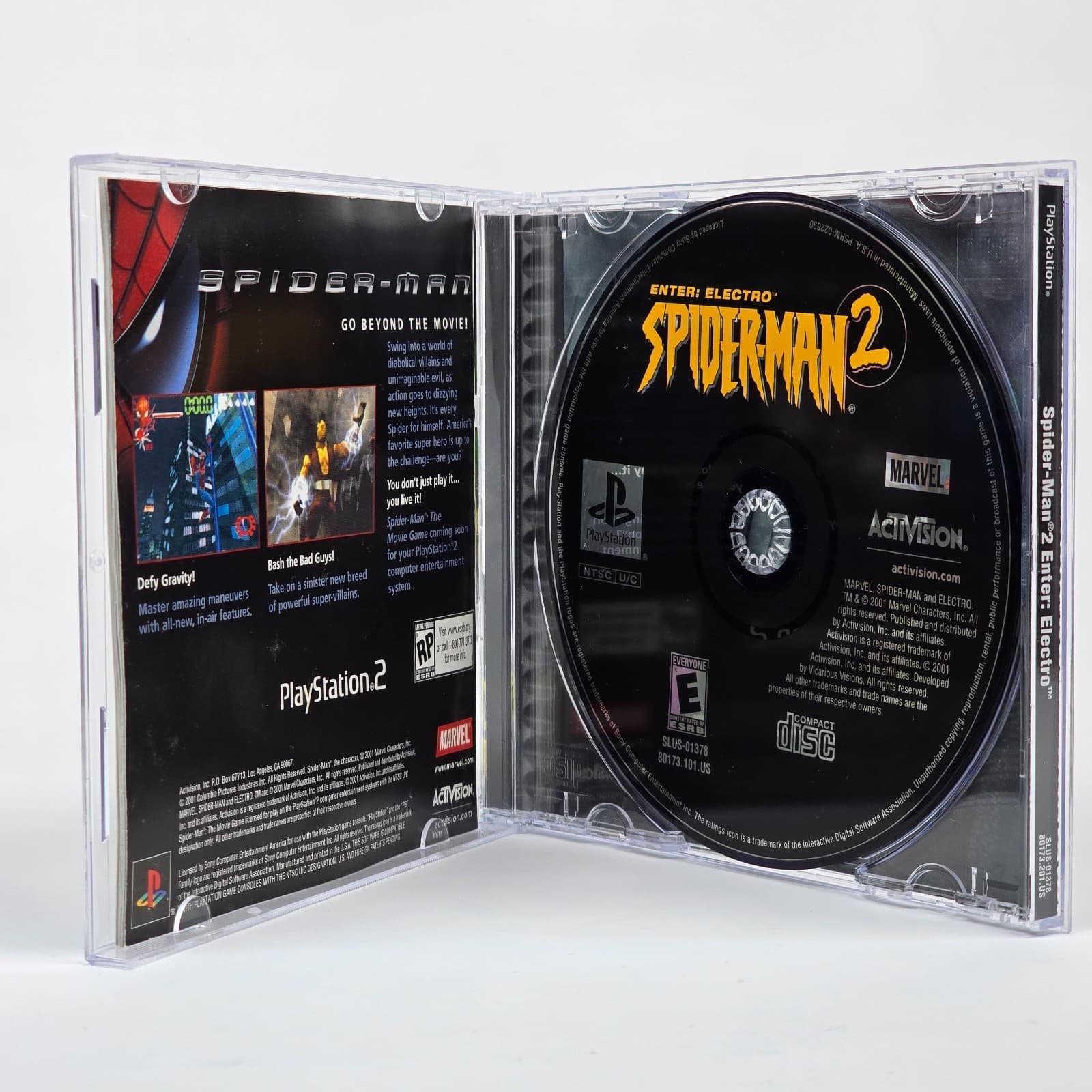 Spider-Man 2: Enter Electro (PlayStation 1 PS1) Black Label CIB COMPLETE - Thumbnail 2