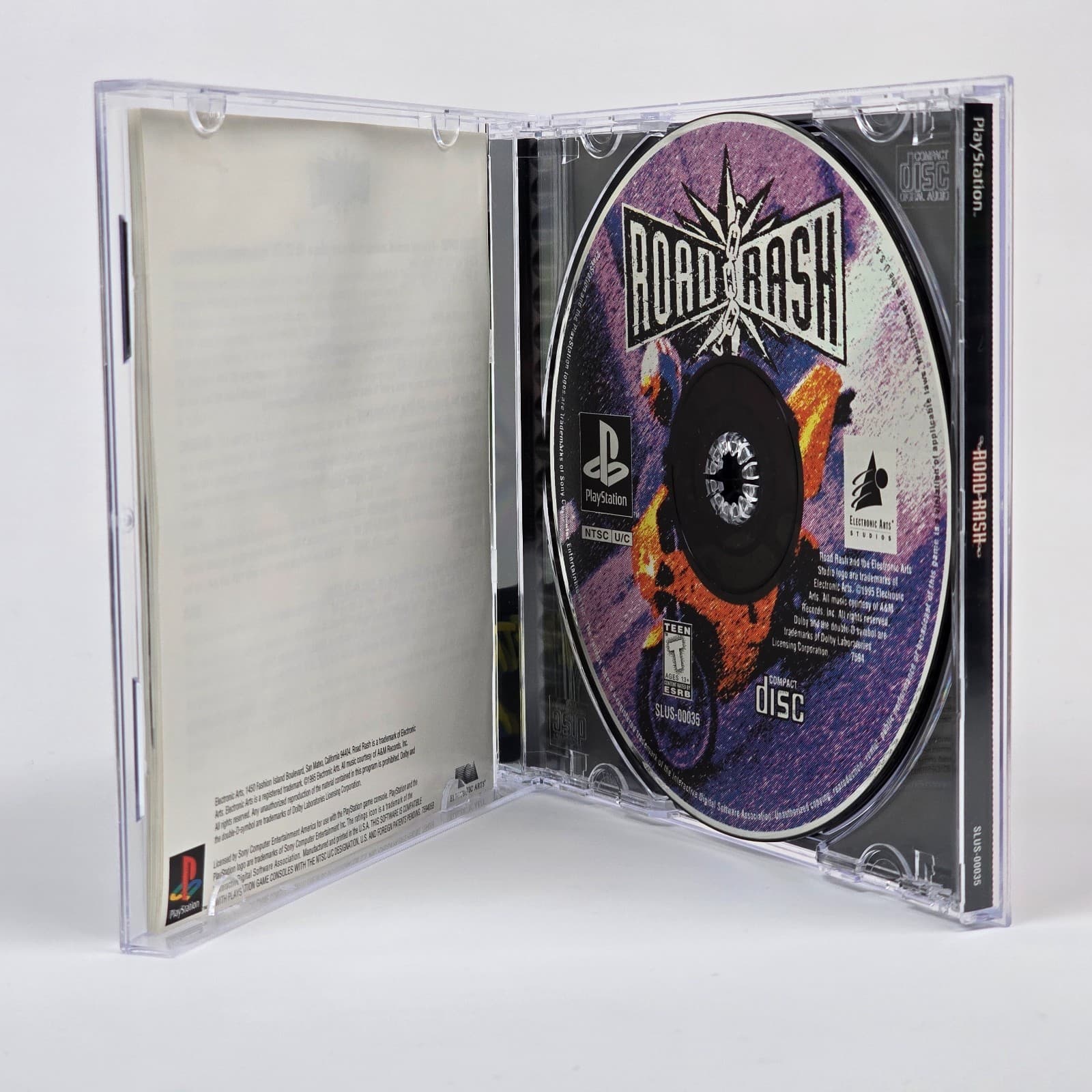 Road Rash (PlayStation 1 PS1) Black Label CIB COMPLETE - Thumbnail 2