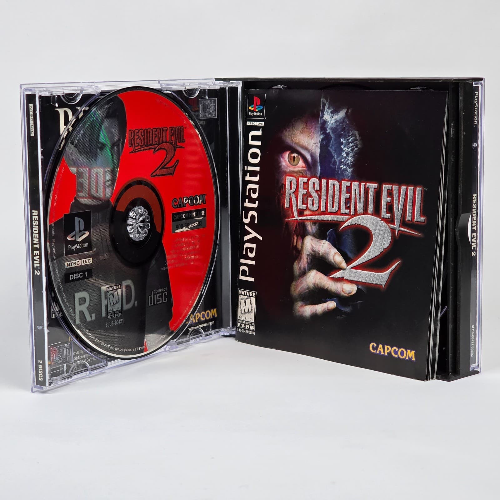 Resident Evil 2 (PlayStation 1 PS1) BL CIB (Small Front Art Rip - See Pics) - Thumbnail 3