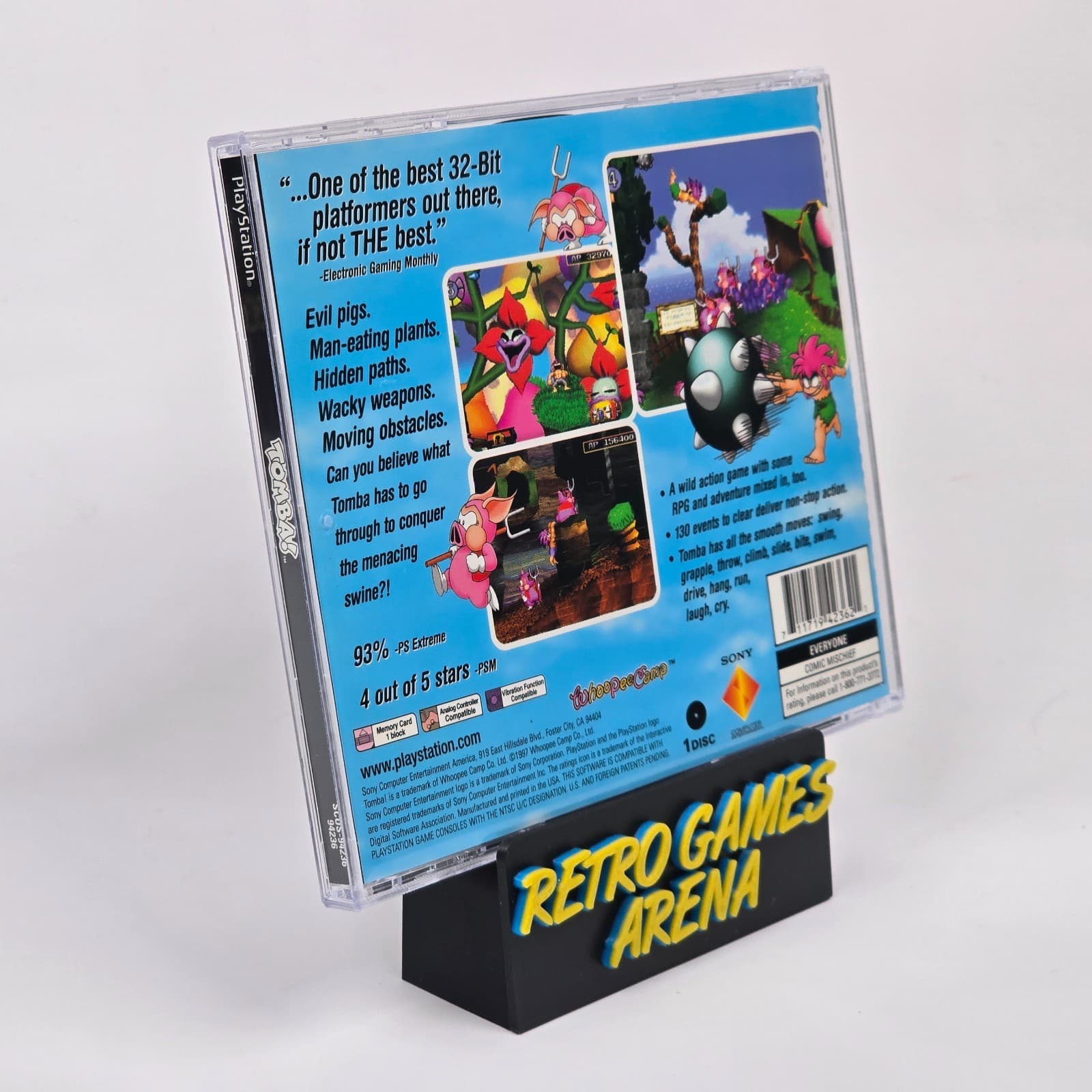💿REFURBISHED Tomba! (PlayStation 1 PS1) CIB COMPLETE💿 - Thumbnail 4