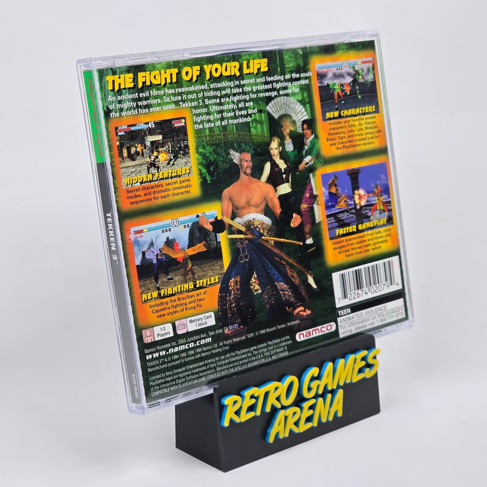 💿REFURBISHED Tekken 3 (PlayStation 1 PS1) Greatest Hits CIB COMPLETE💿 - Thumbnail 4