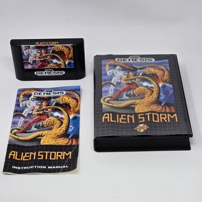 Alien Storm (Sega Genesis) CIB COMPLETE & TESTED (Cover Art & Manual Wear)