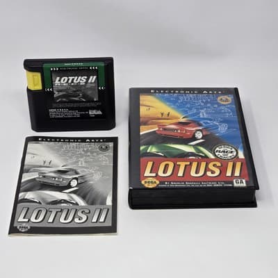 Lotus II 2 (Sega Genesis) CIB COMPLETE & TESTED