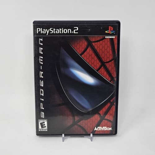Spider-Man (PlayStation 2 PS2) Black Label CIB COMPLETE & TESTED