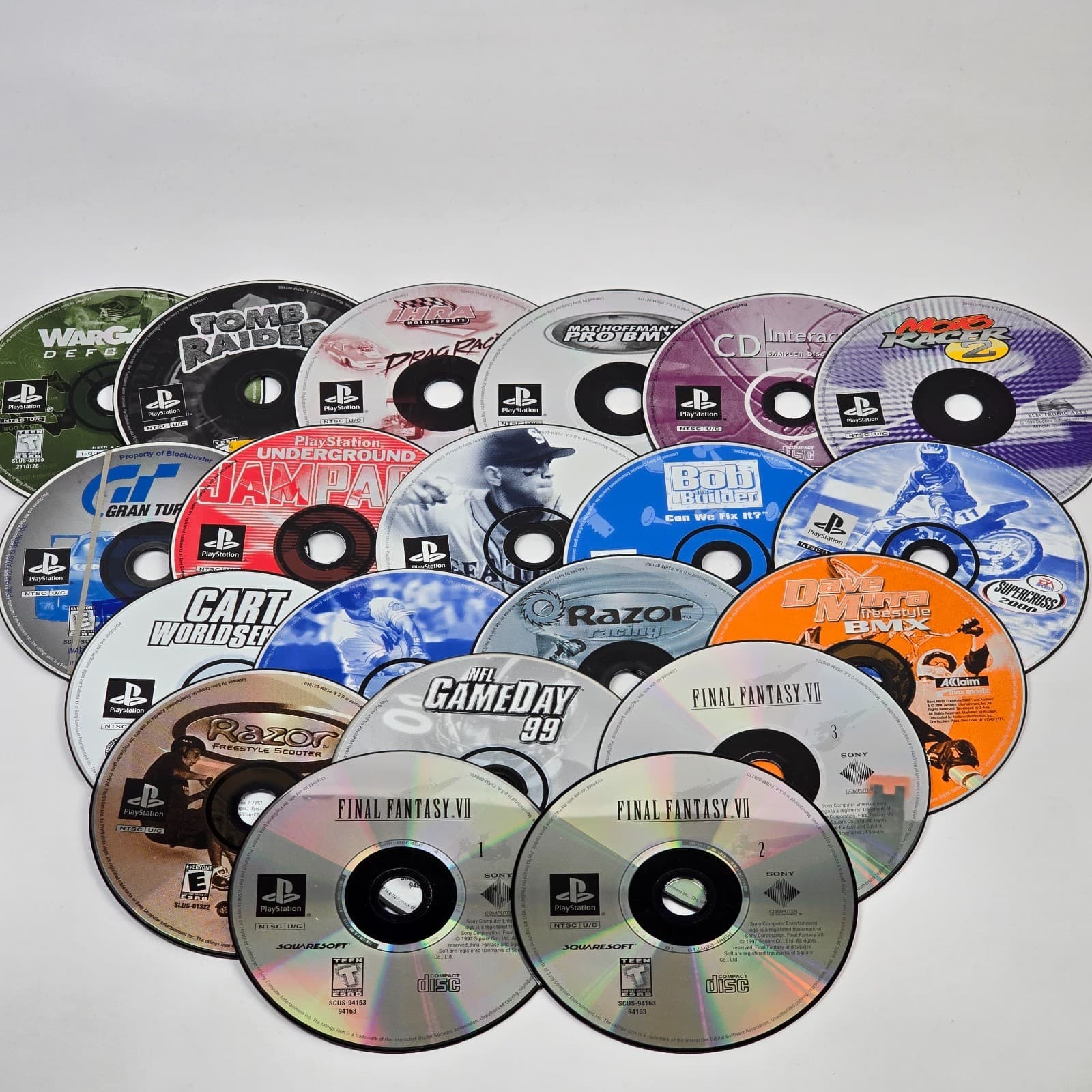 Lot of 100x Loose PlayStation 1 PS1 Discs (UNTESTED) Some will need resurfaced - Thumbnail 2