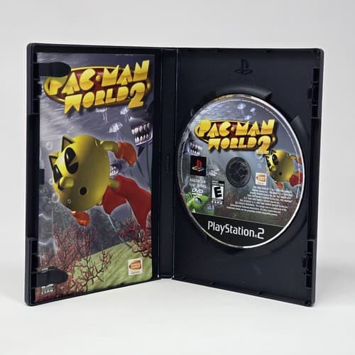 Pac-Man World 2 (PlayStation 2 PS2) Black Label CIB COMPLETE & TESTED - Thumbnail 2