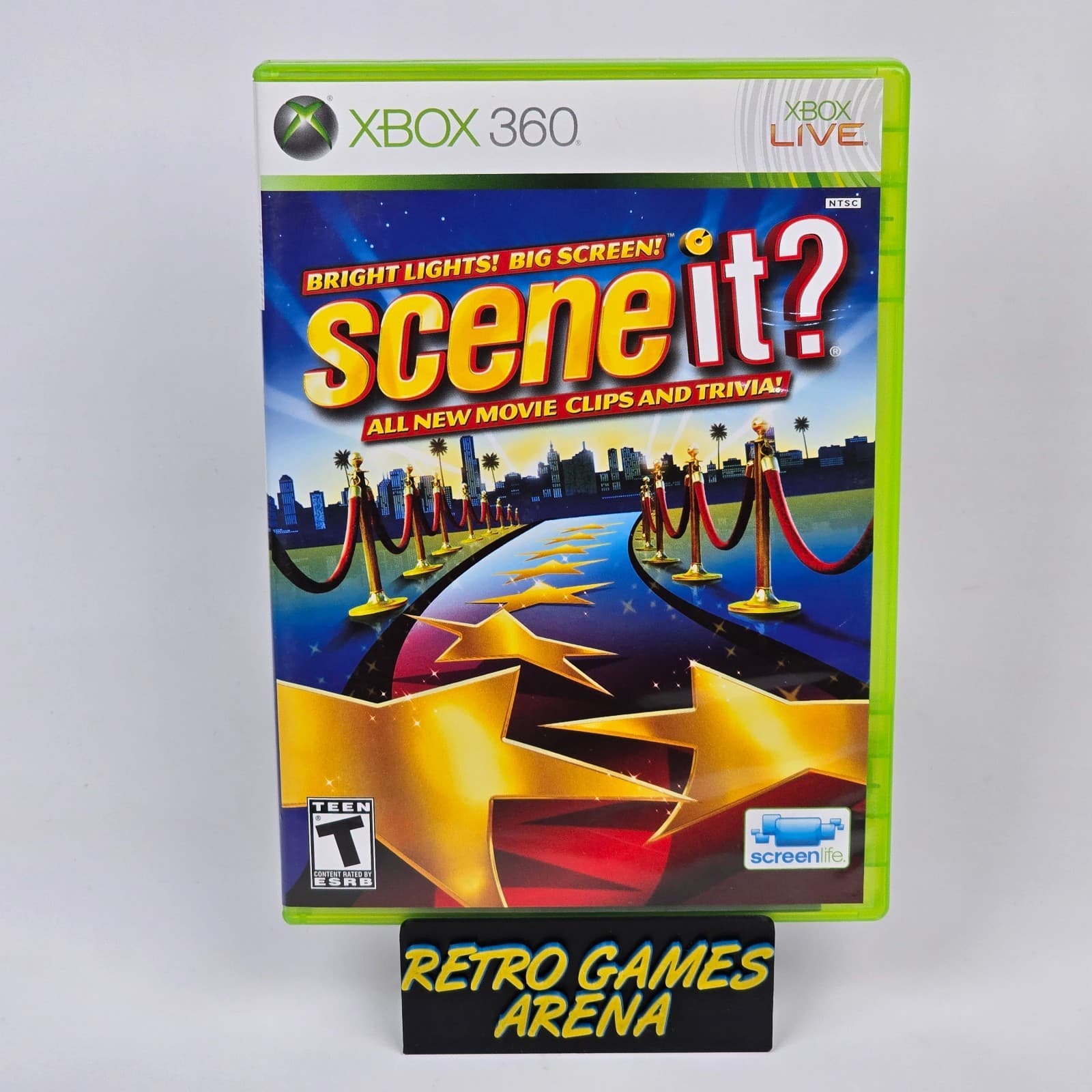 Scene It? Bright Lights! Big Screen! (Xbox 360) CIB COMPLETE