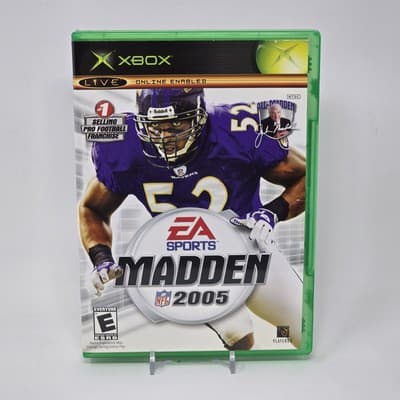 Madden NFL 2005 (Original Xbox) Case & Disc TESTED