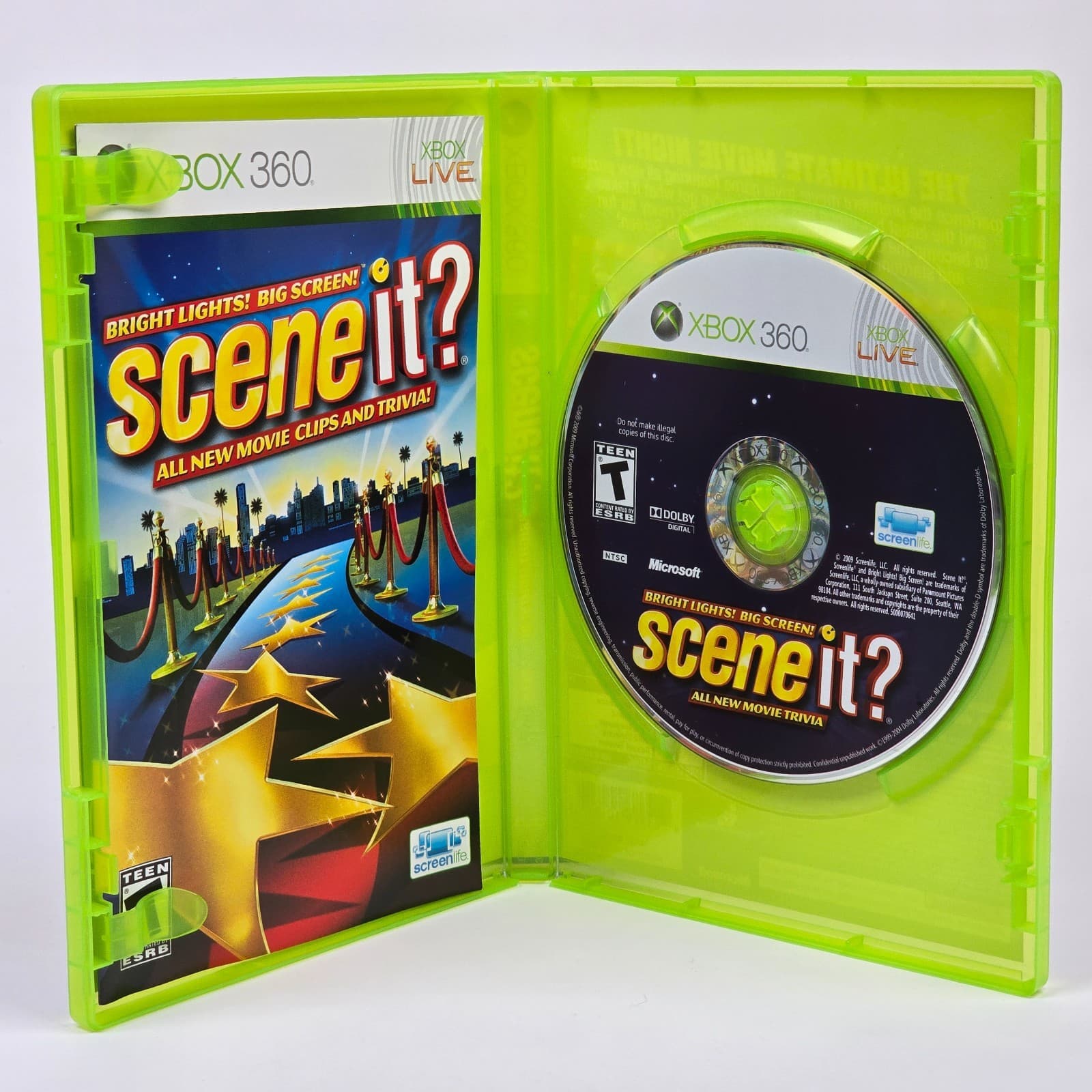 Scene It? Bright Lights! Big Screen! (Xbox 360) CIB COMPLETE - Thumbnail 2