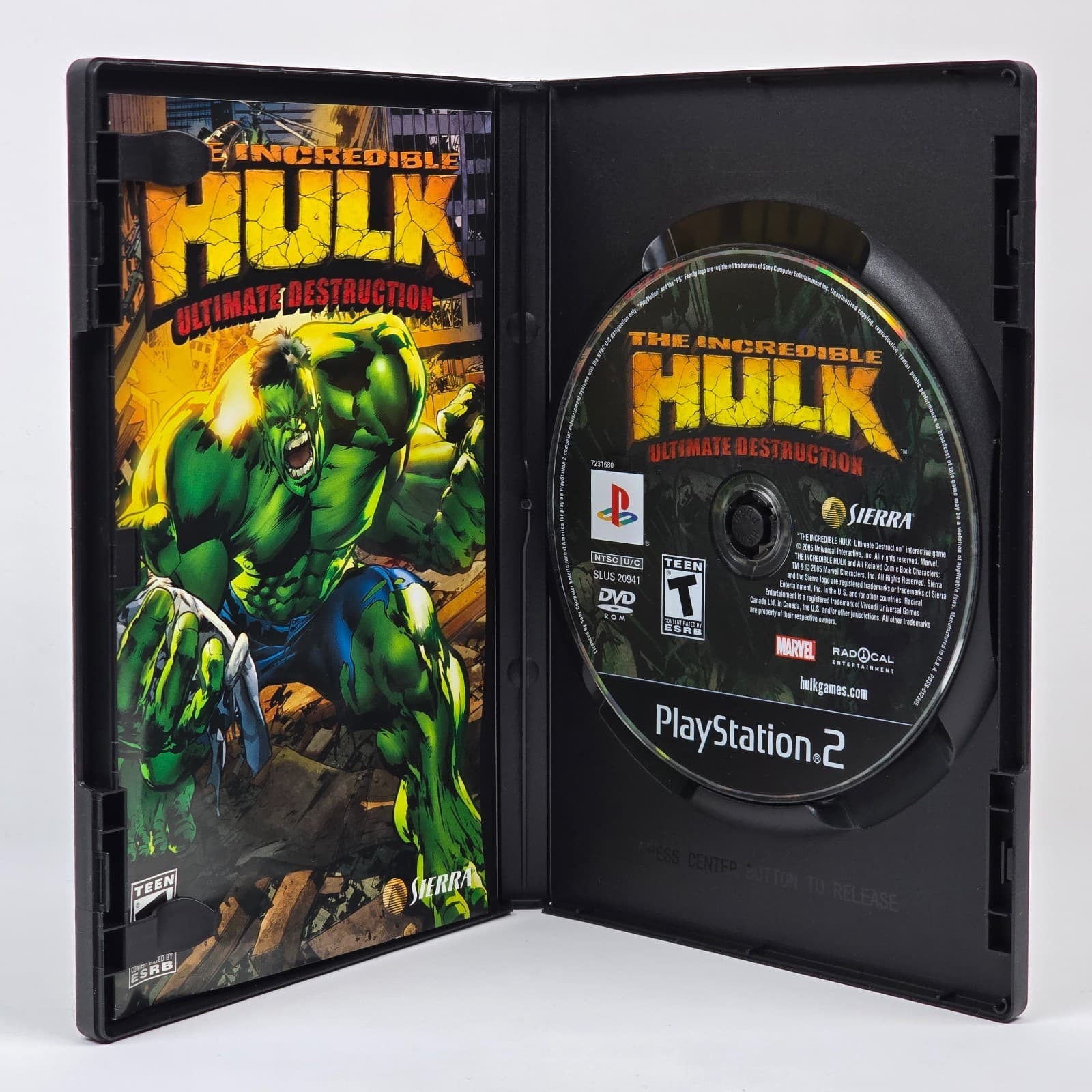 💿REFURBISHED The Incredible Hulk Ultimate Destruction (PlayStation 2 PS2) CIB💿 - Thumbnail 2