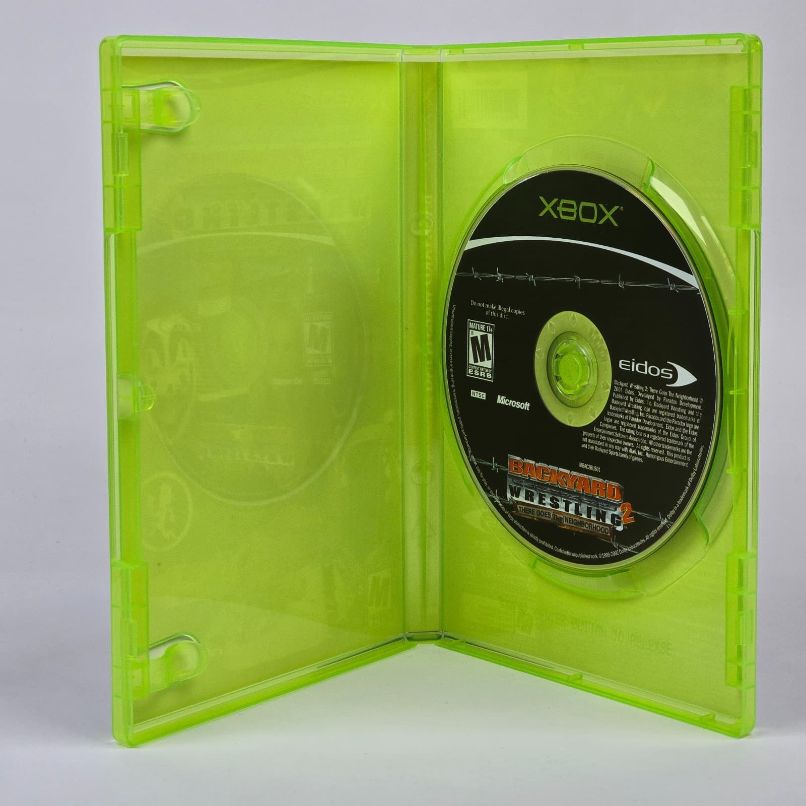 Backyard Wrestling 2: There Goes the Neighborhood (Original Xbox) Case & Disc - Thumbnail 2