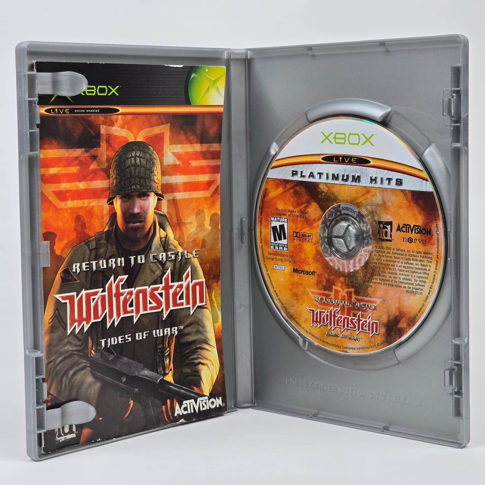 Return to Castle Wolfenstein: Tides of War (Original Xbox) Platinum CIB COMPLETE - Thumbnail 2