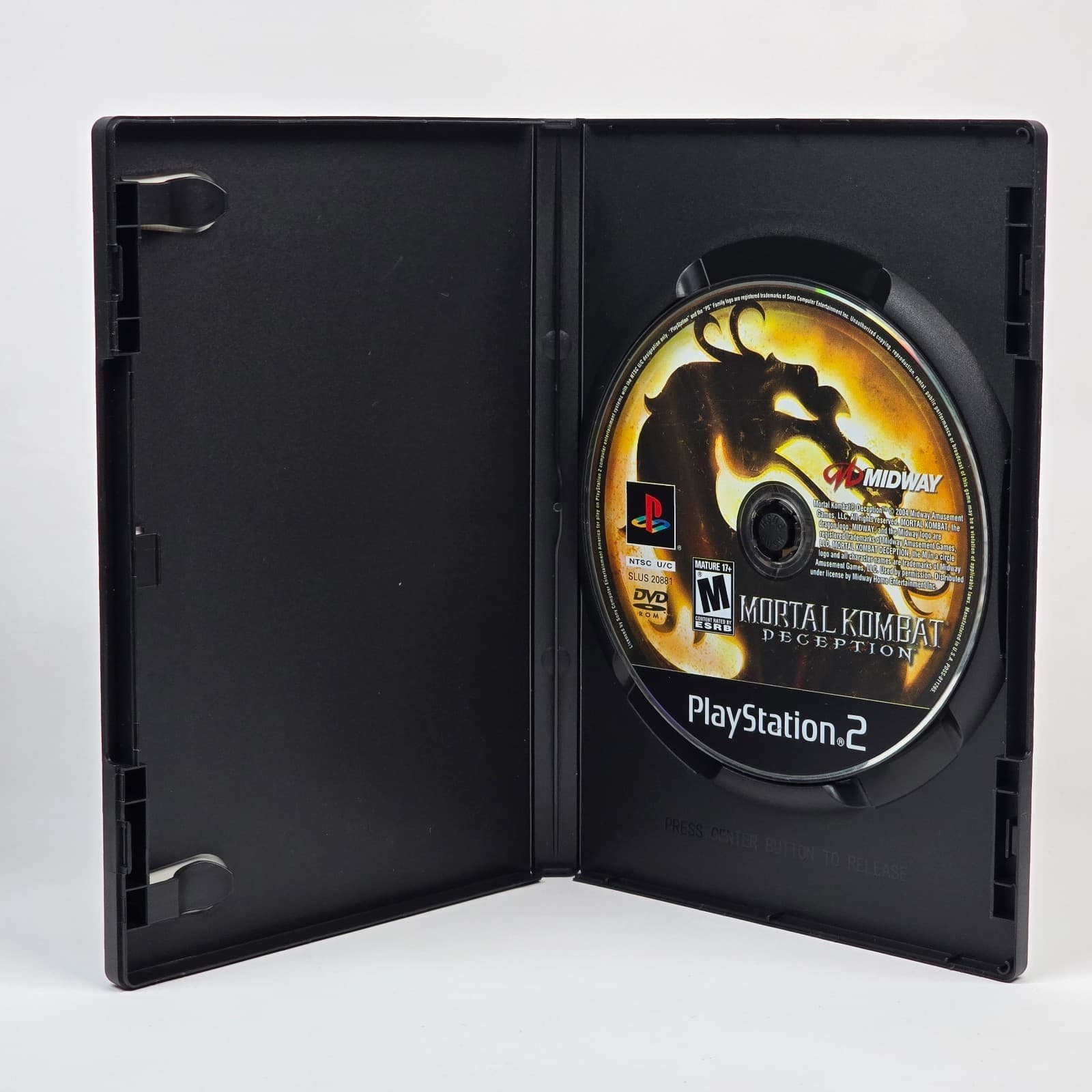 Mortal Kombat: Deception (PlayStation 2 PS2) Black Label Case & Disc - Thumbnail 2