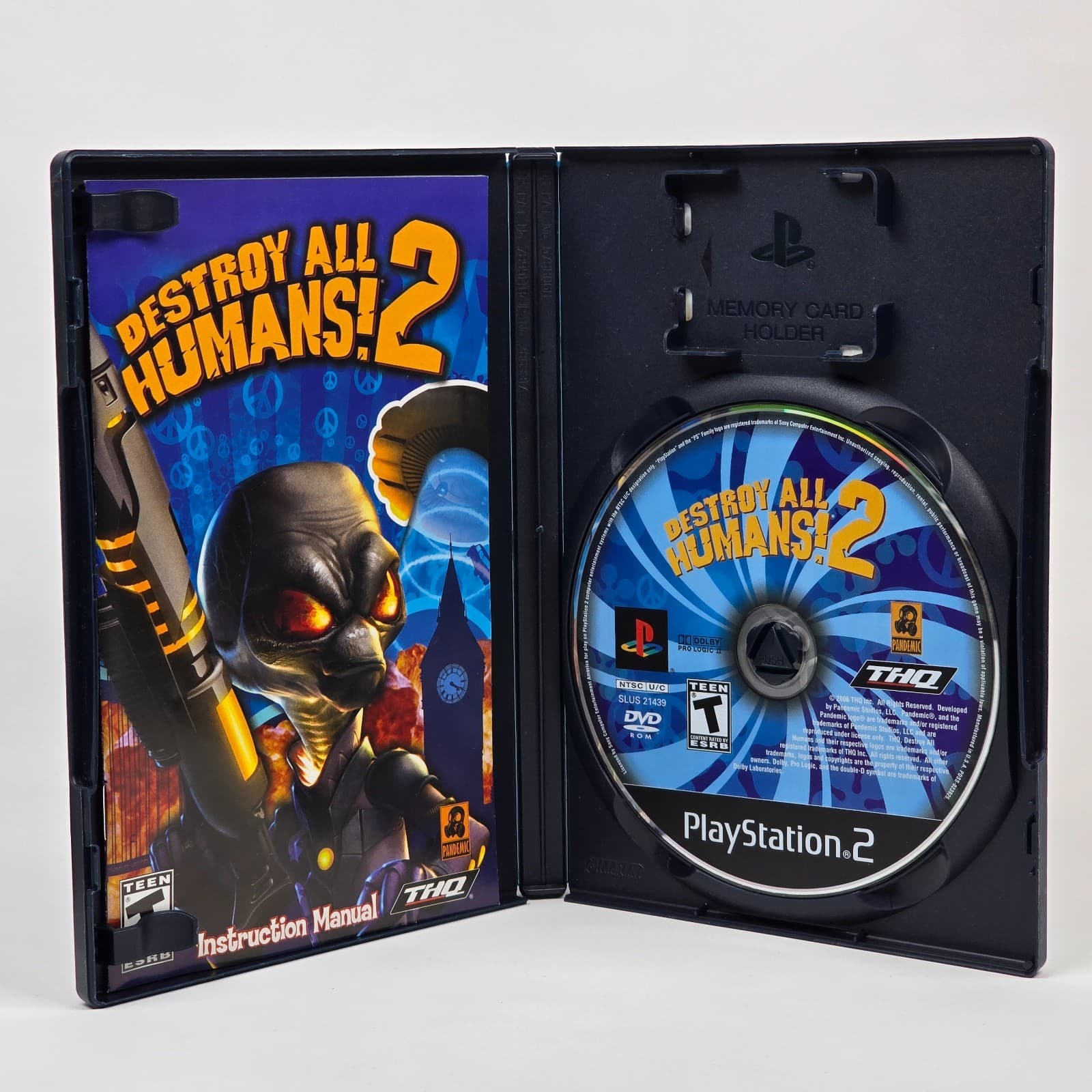 Destroy All Humans 2 (PlayStation 2 PS2) Black Label CIB COMPLETE - Thumbnail 2