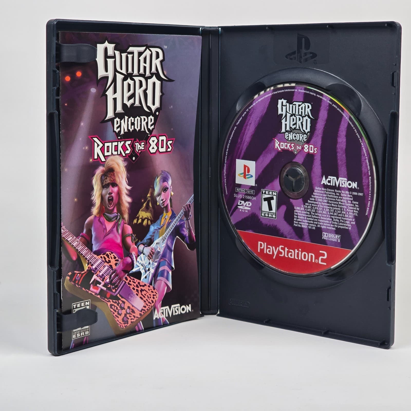 Guitar Hero Encore: Rocks the 80s (PlayStation 2 PS2) Greatest Hits CIB COMPLETE - Thumbnail 2
