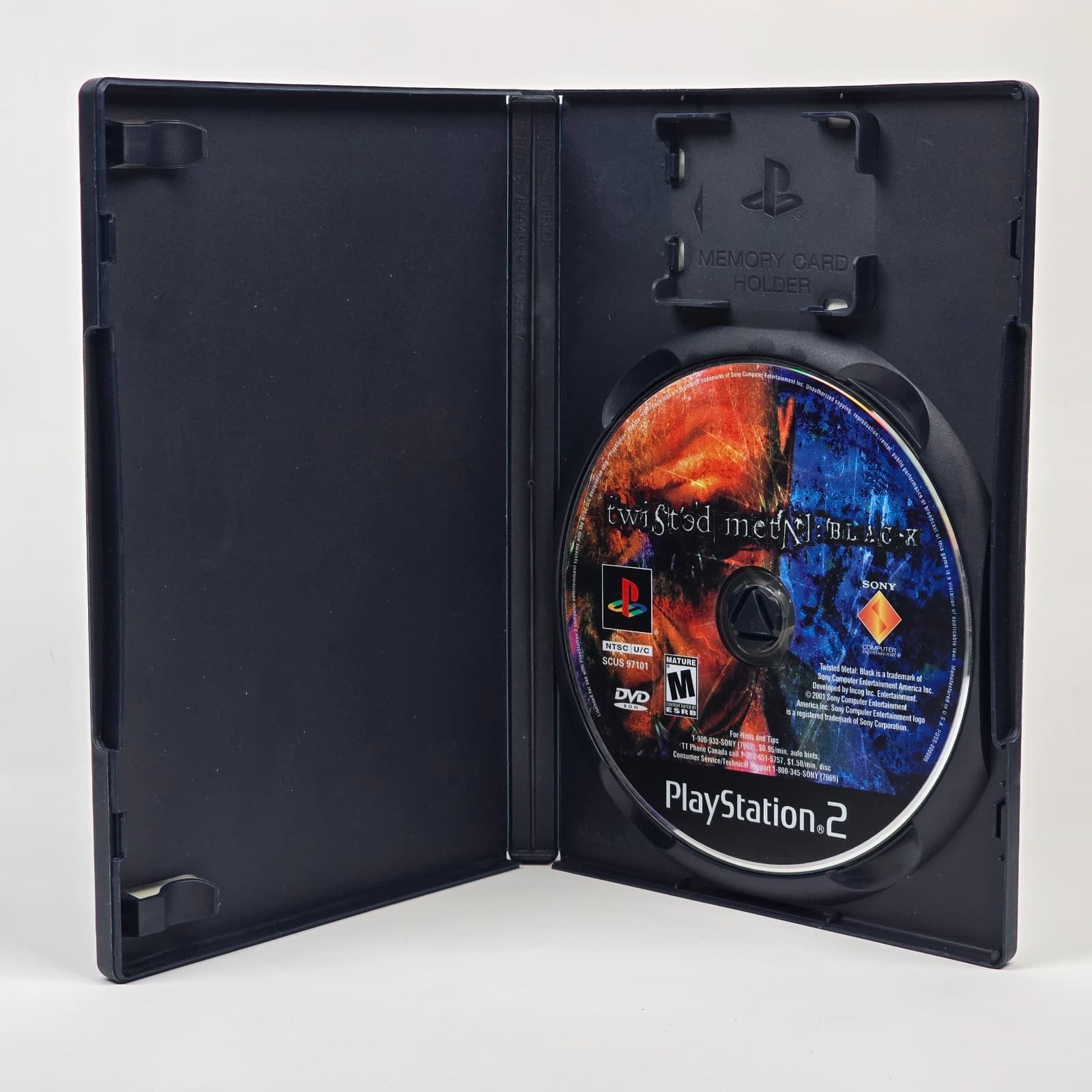Twisted Metal Black (PlayStation 2 PS2) Black Label Case & Disc - Thumbnail 2