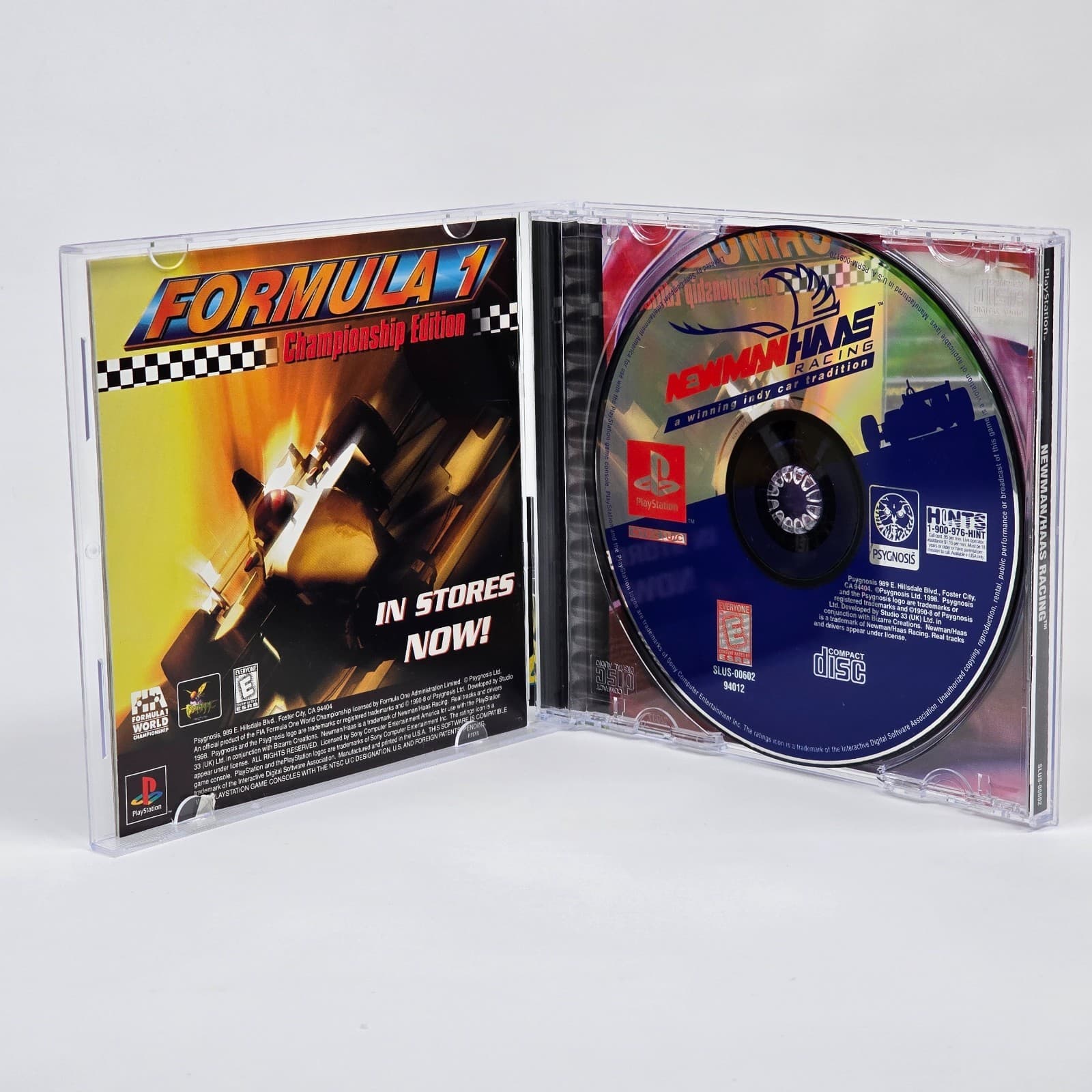 Newman Haas Racing (PlayStation 1 PS1) CIB COMPLETE - Thumbnail 2