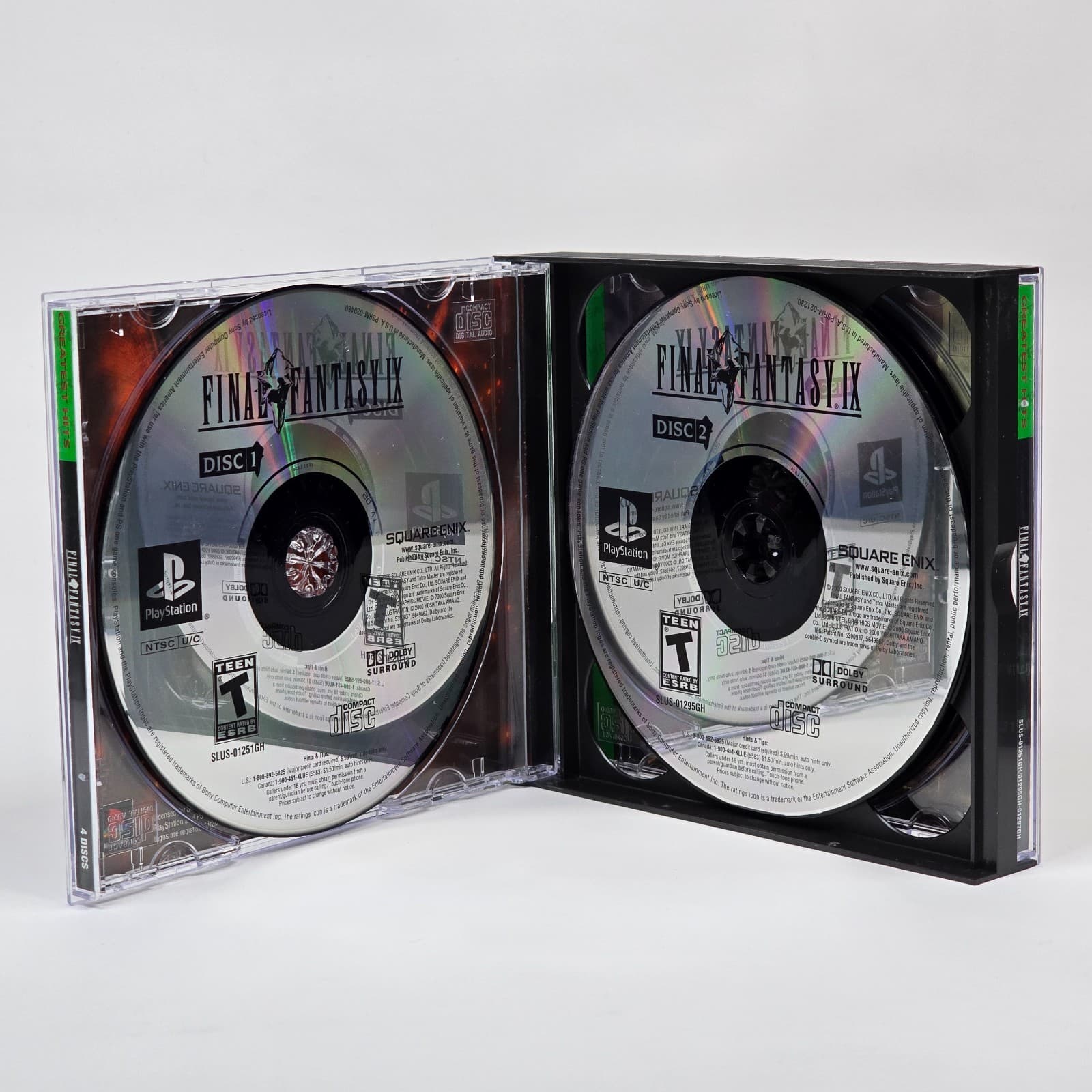 Final Fantasy IX 9 (PlayStation 1 PS1) Greatest Hits Case & Discs - Thumbnail 2