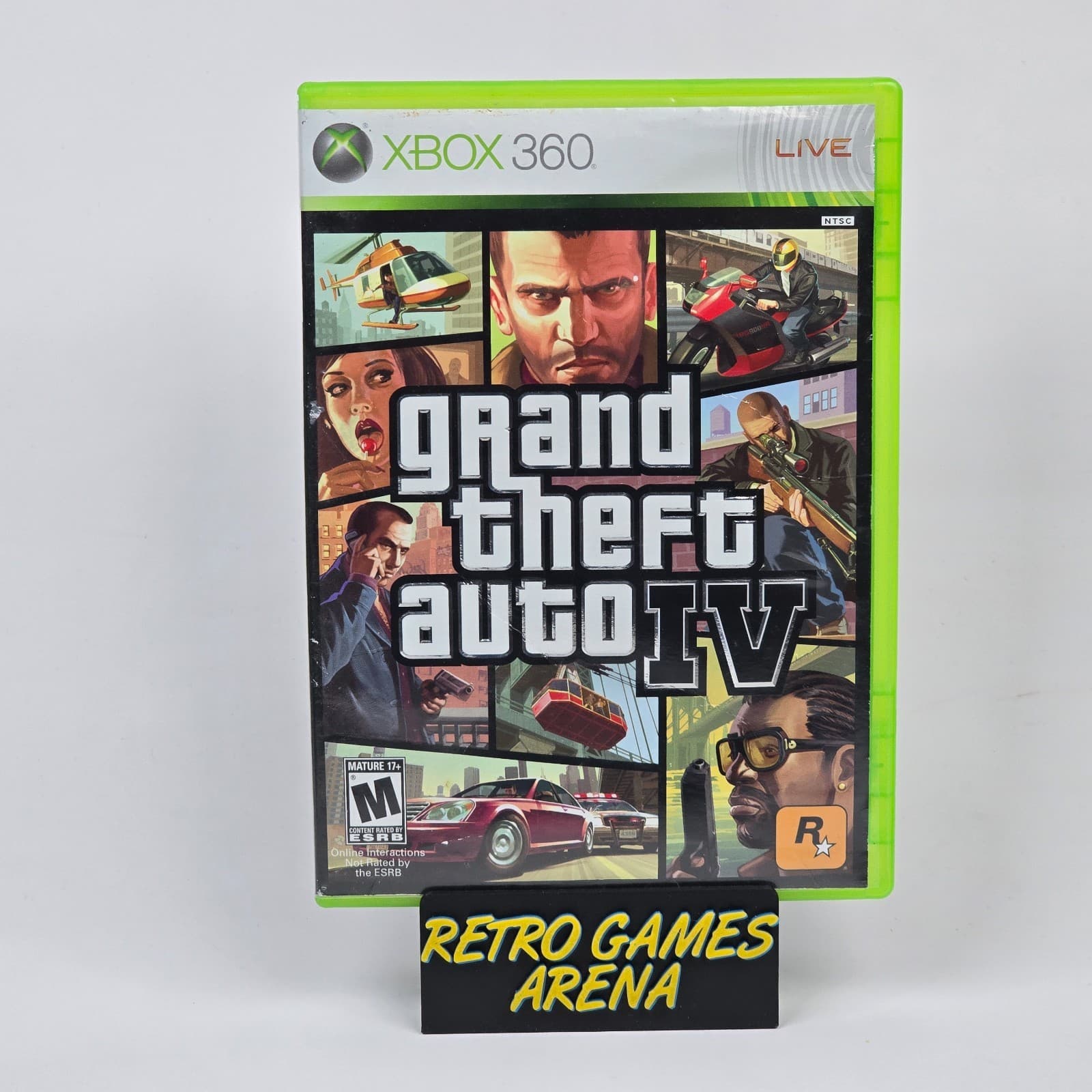 Grand Theft Auto IV 4 (Xbox 360) Case & Disc